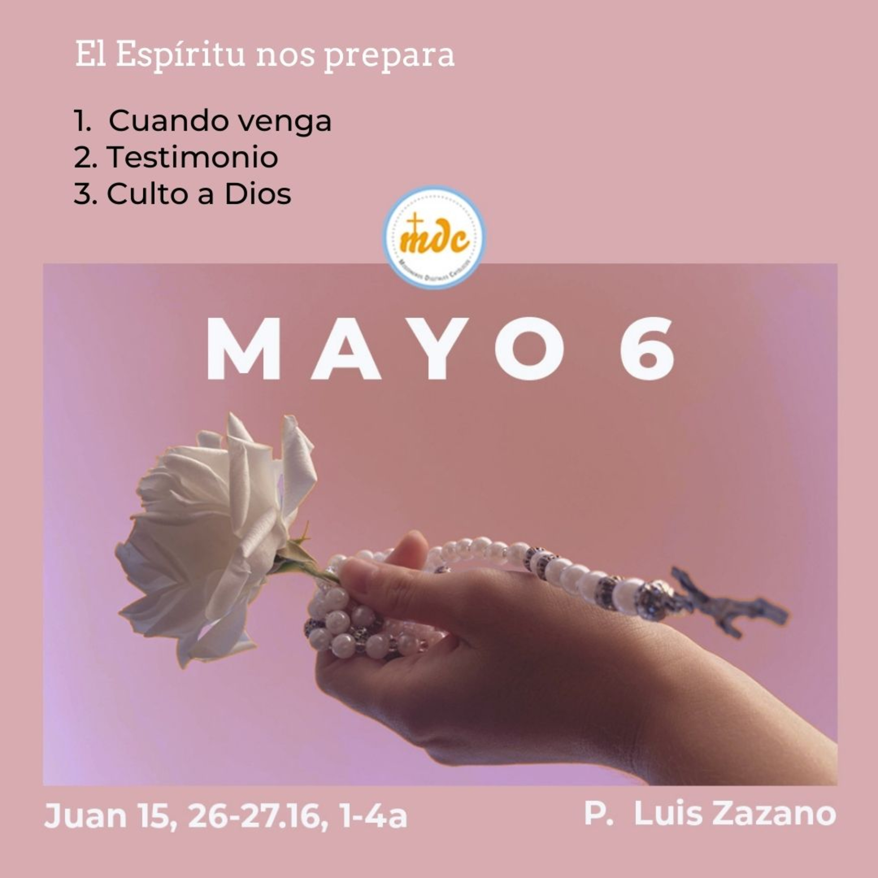 Reflexión diaria del Evangelio por el P. Luis Zazano