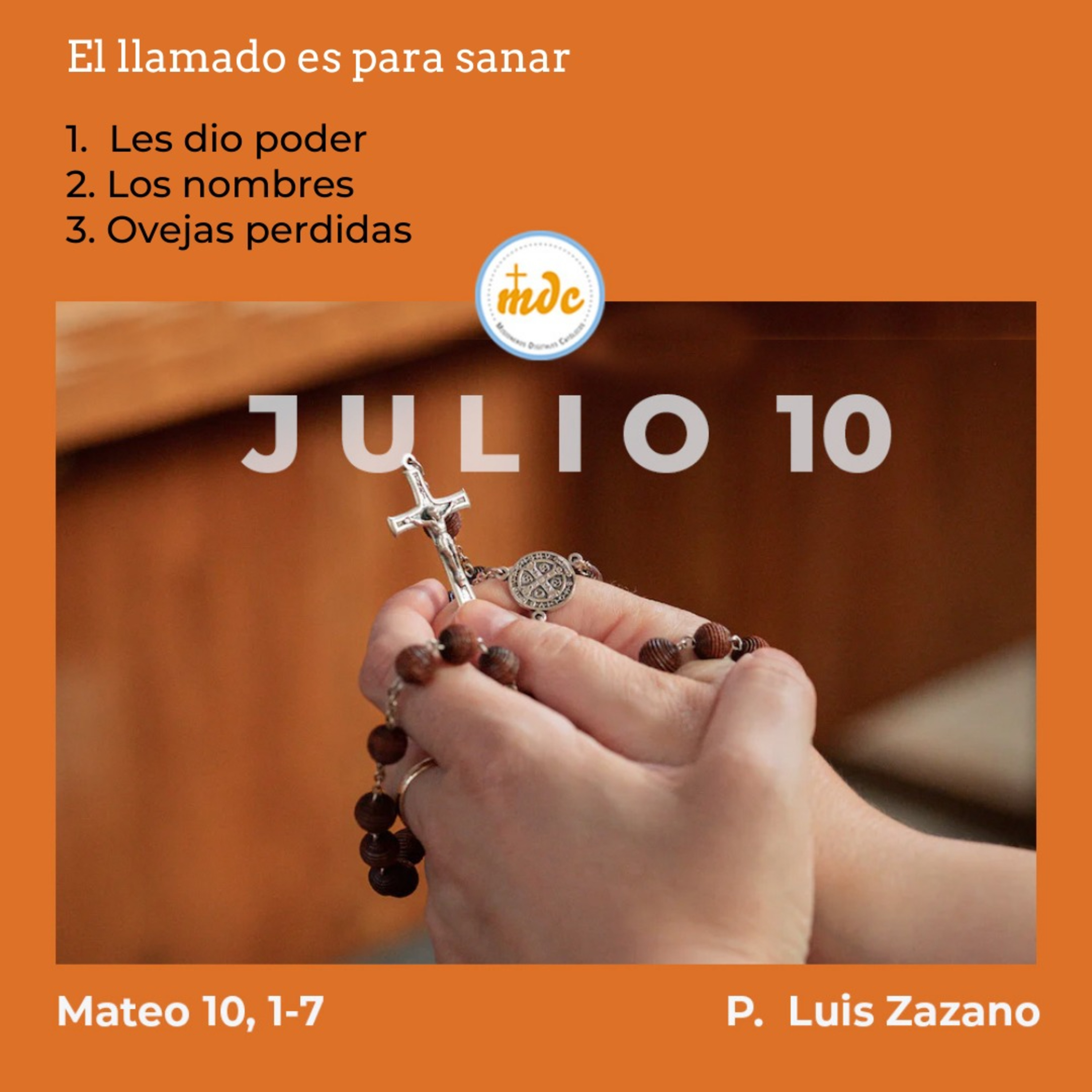 Reflexión diaria del Evangelio por el P. Luis Zazano