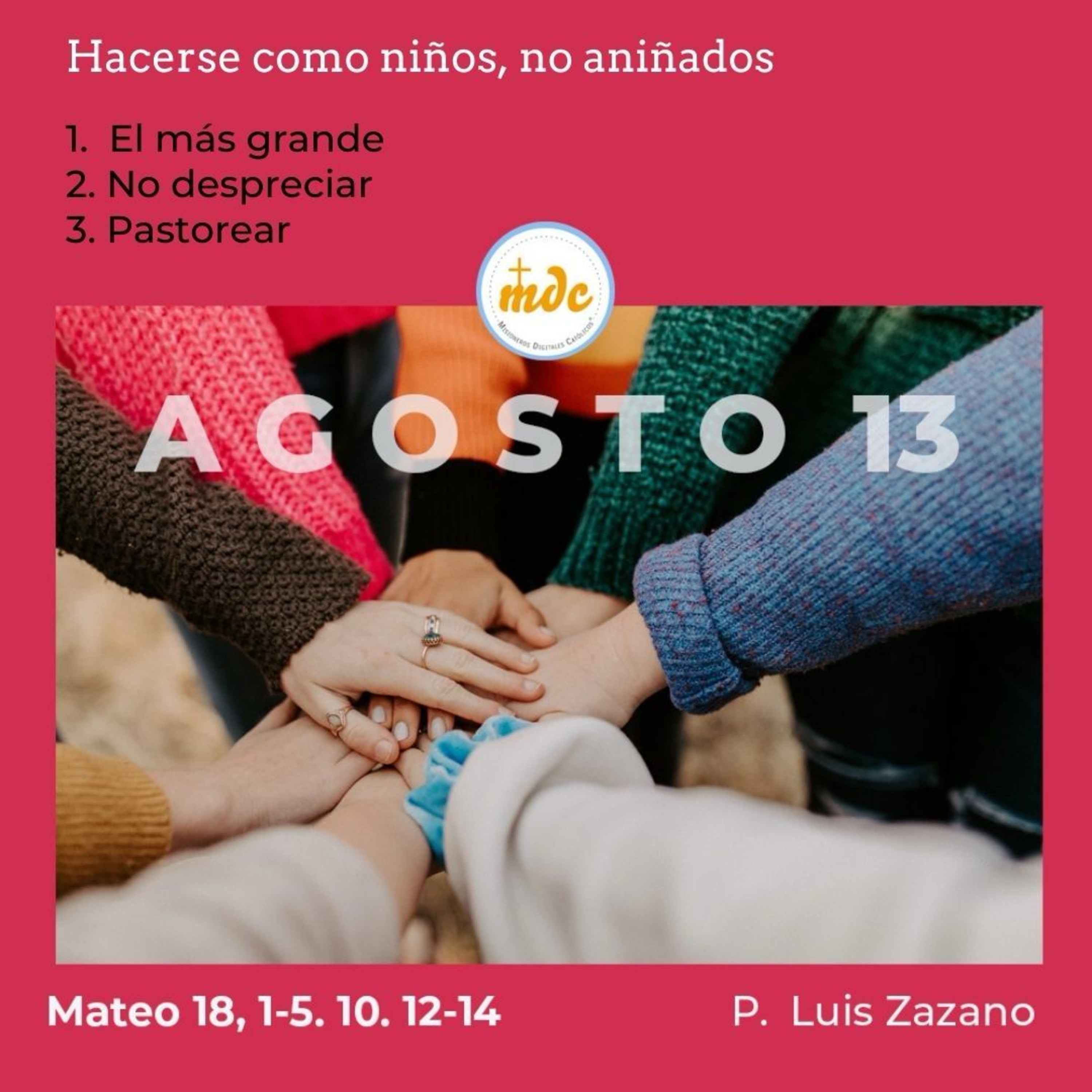 Mateo 18, 1-5. 10. 12-14: Hacerse como niños, no aniñados  episode artwork