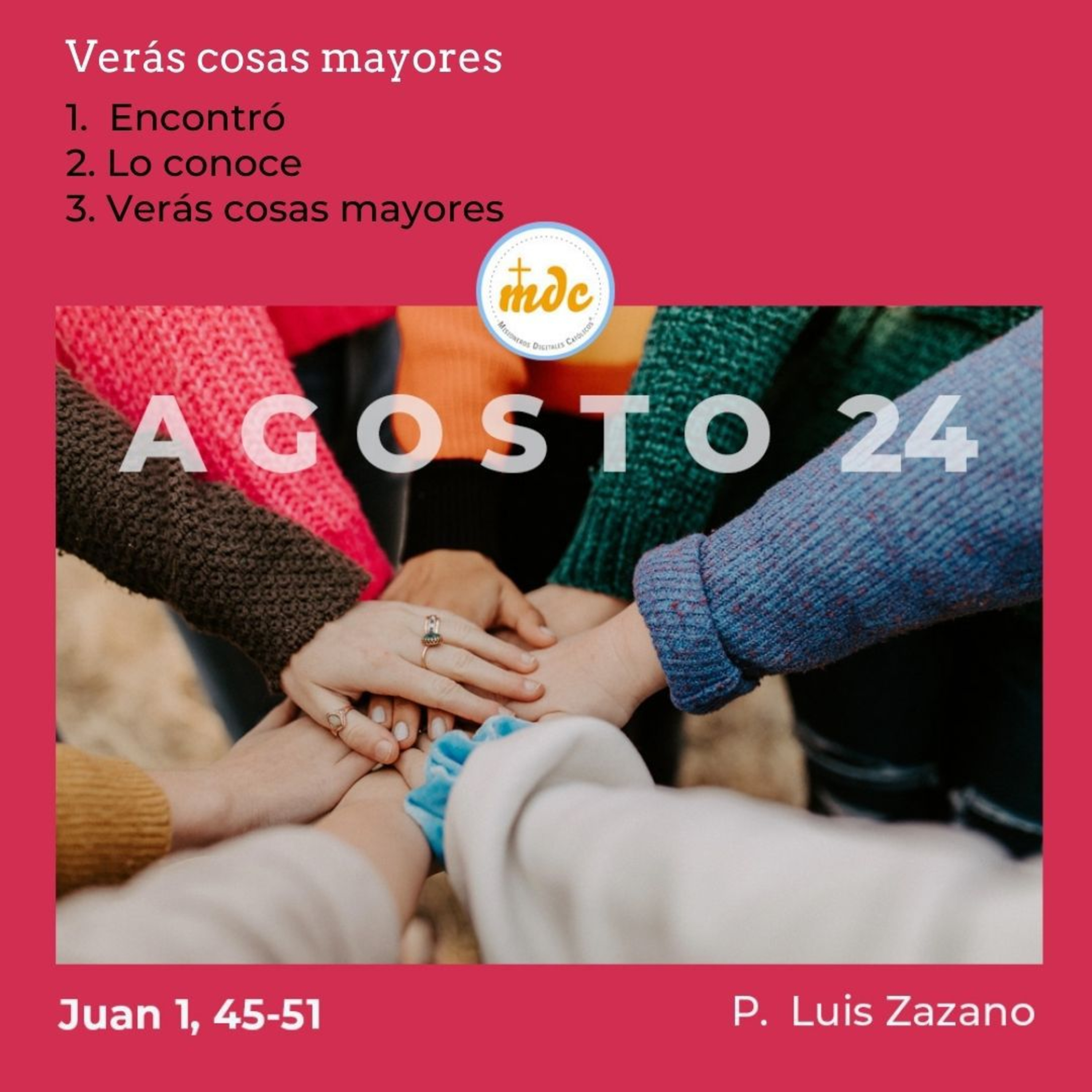 Reflexión diaria del Evangelio por el P. Luis Zazano