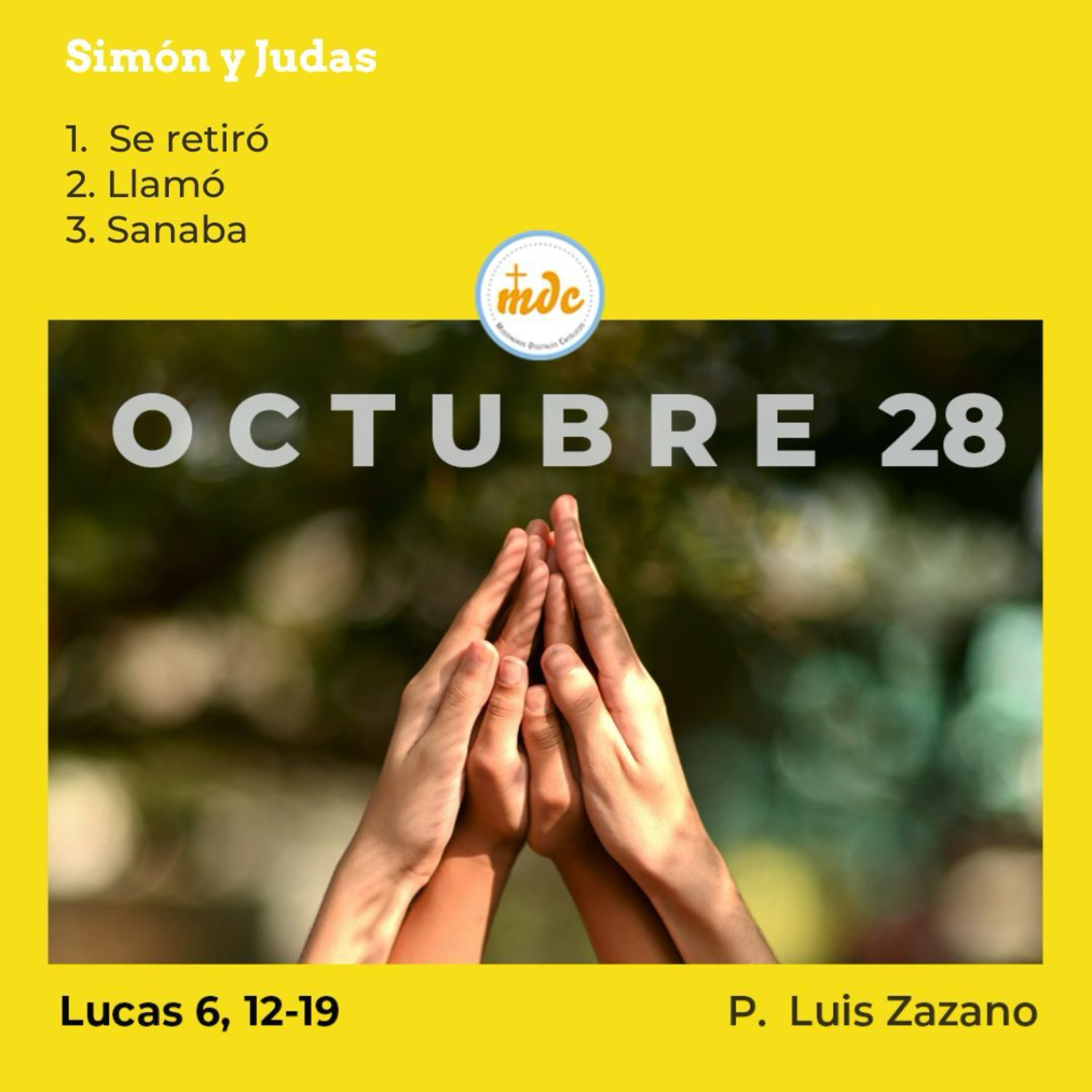Reflexión diaria del Evangelio por el P. Luis Zazano