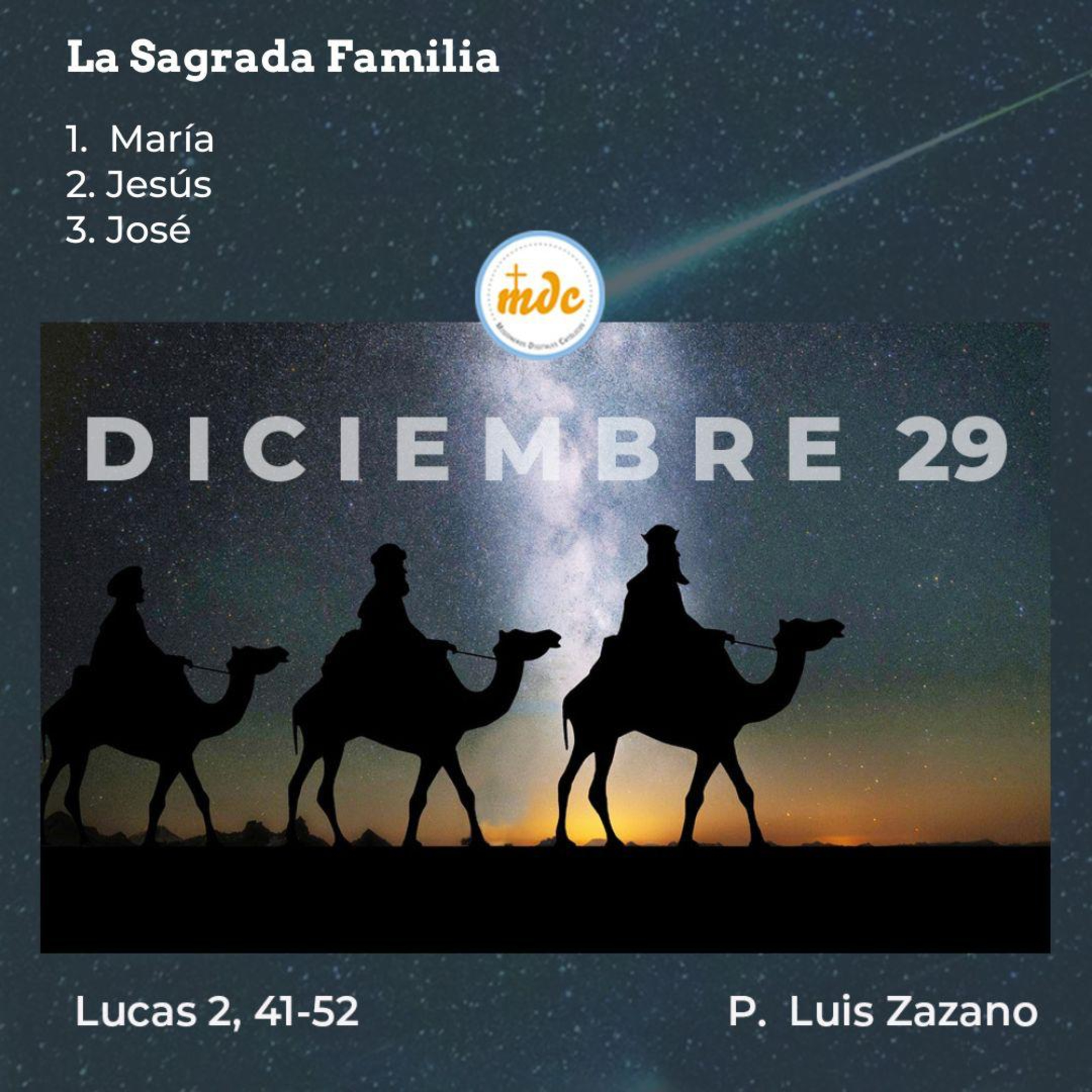 Reflexión diaria del Evangelio por el P. Luis Zazano