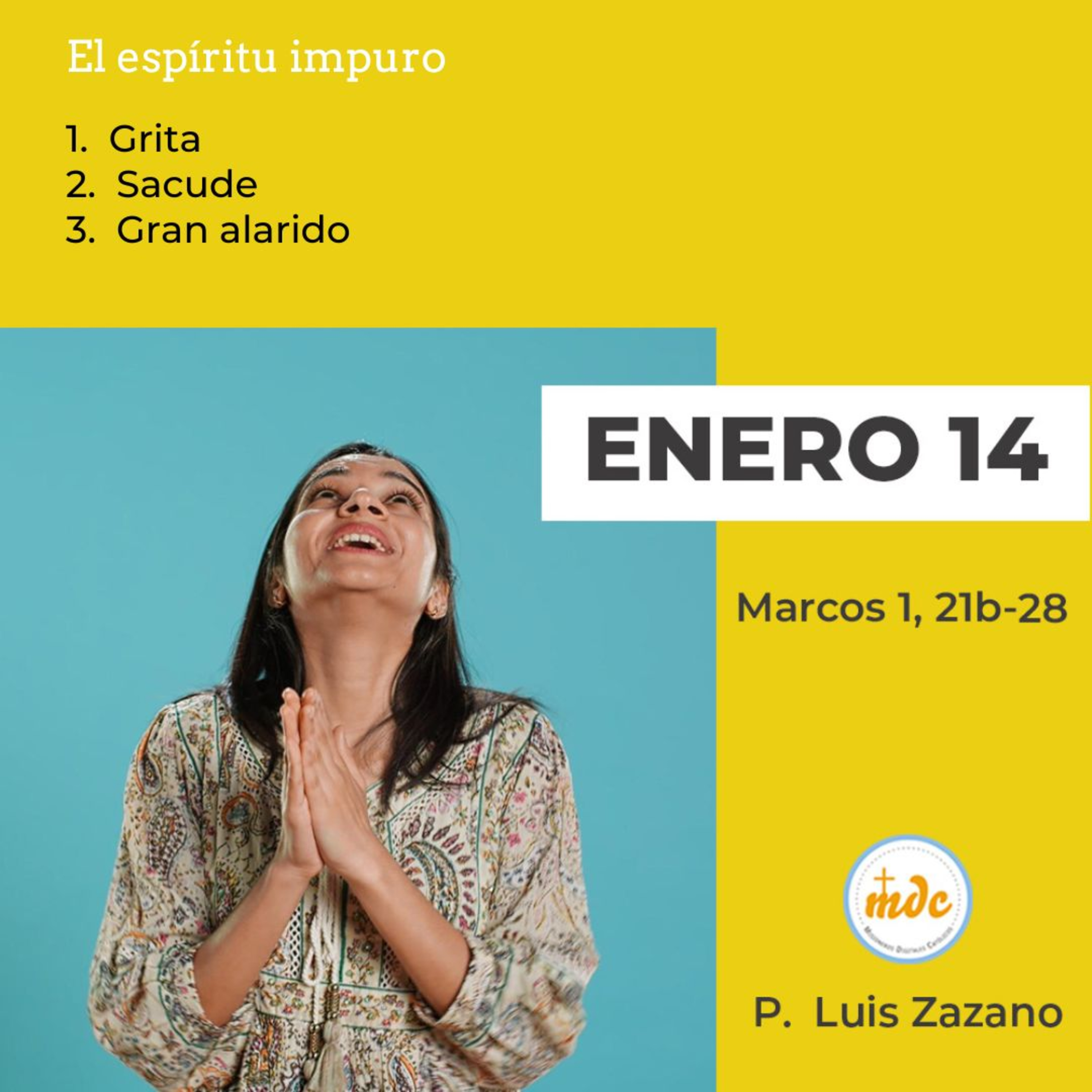 Reflexión diaria del Evangelio por el P. Luis Zazano