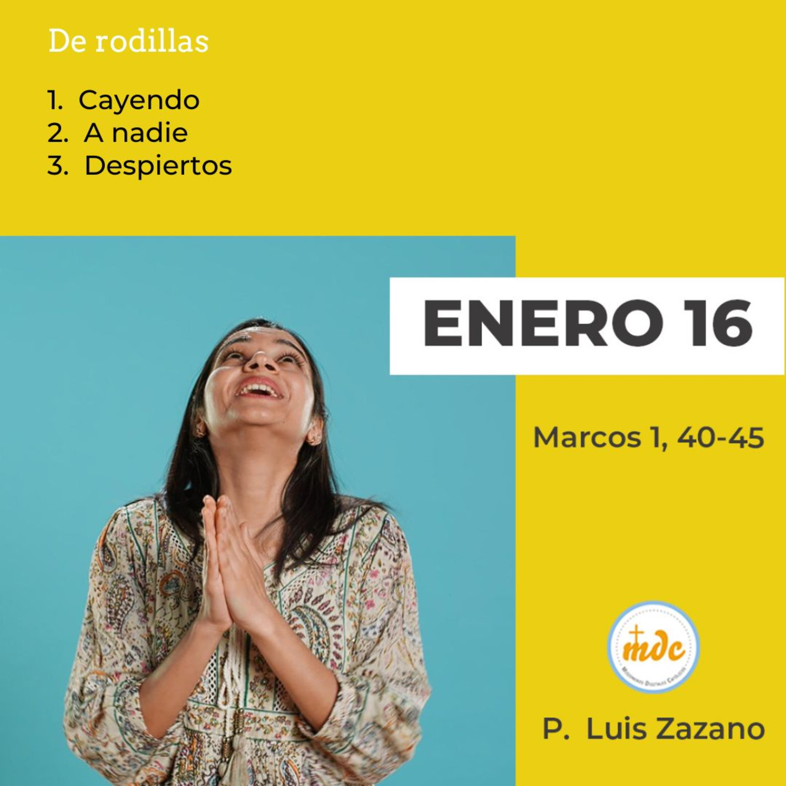 Reflexión diaria del Evangelio por el P. Luis Zazano