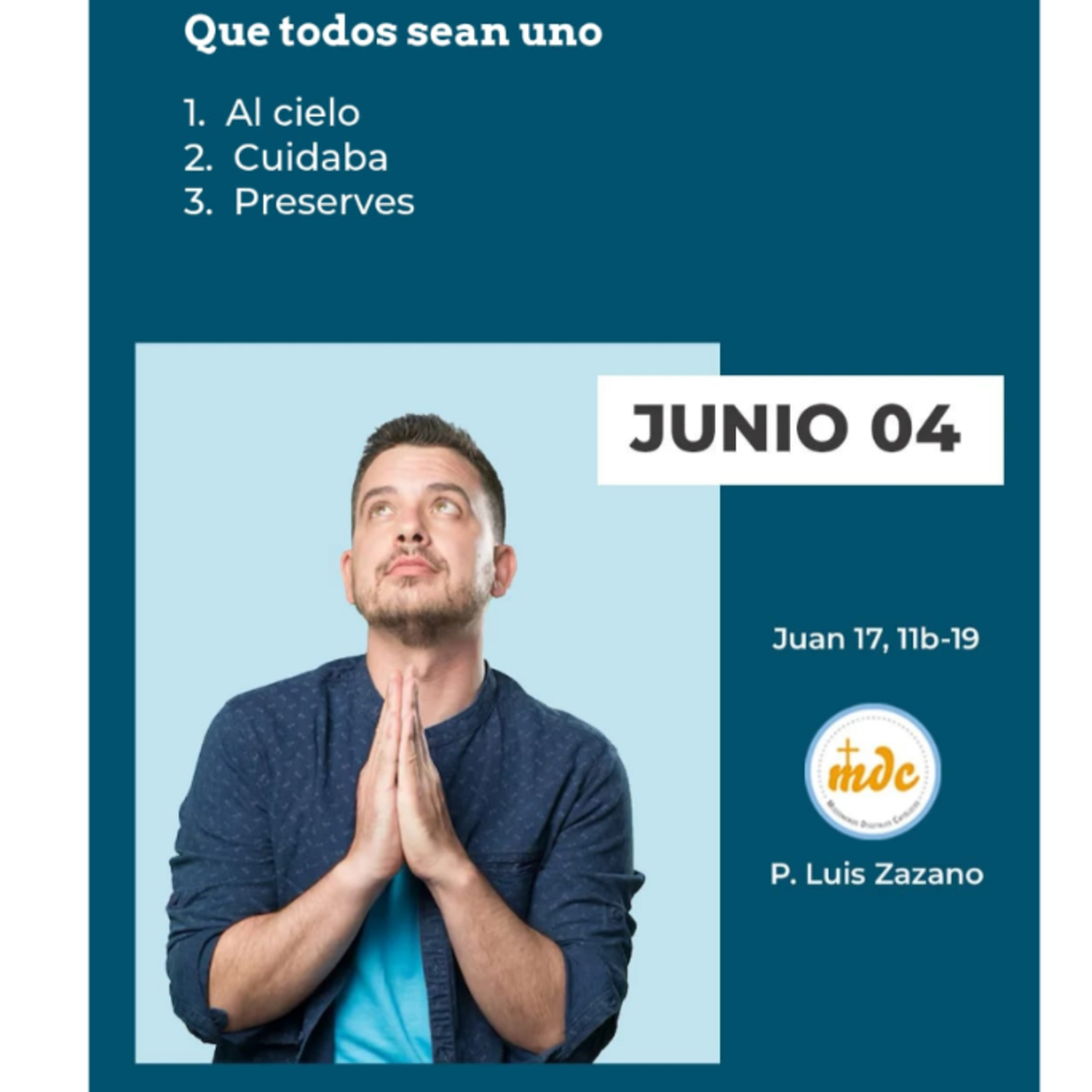 Reflexión diaria del Evangelio por el P. Luis Zazano