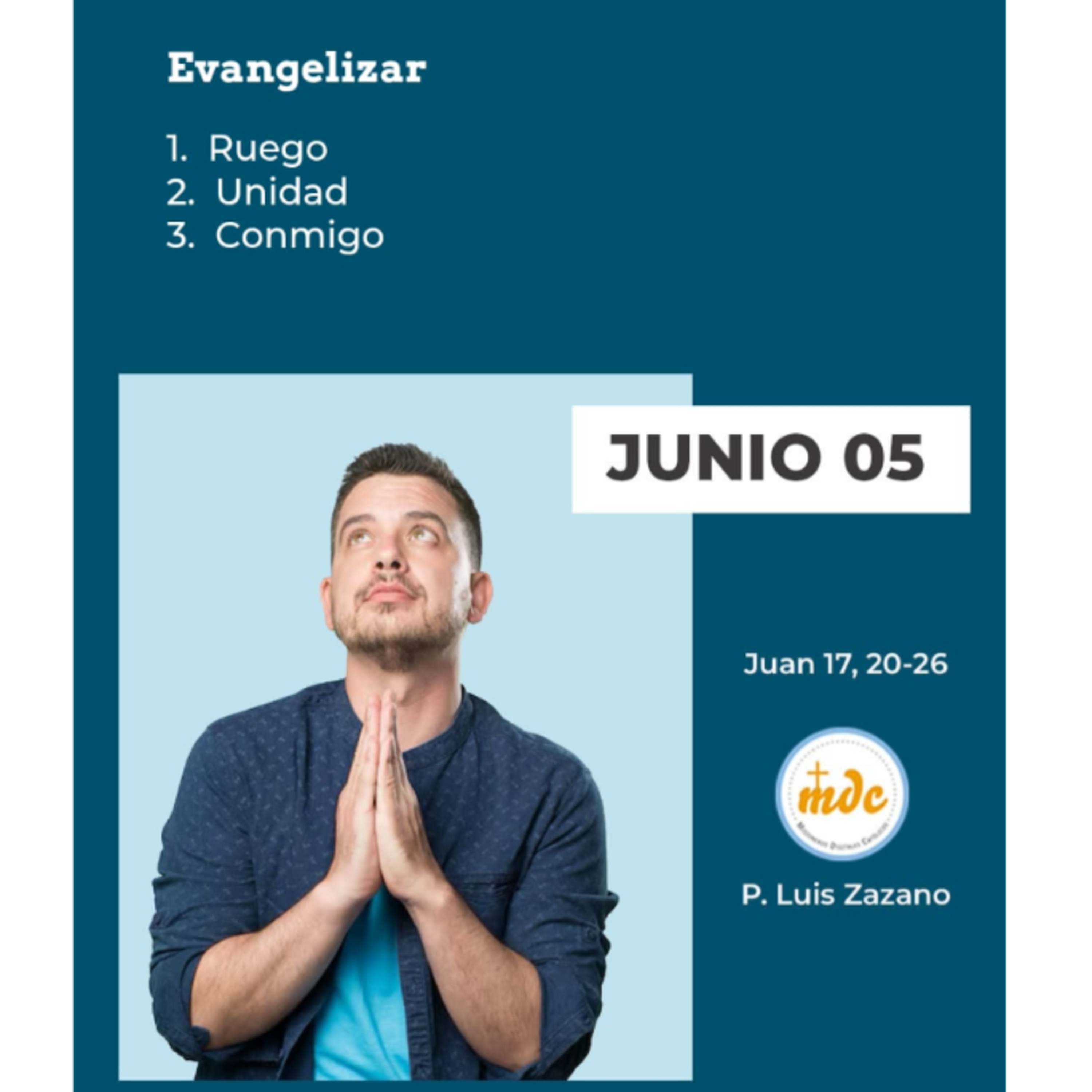 Reflexión diaria del Evangelio por el P. Luis Zazano