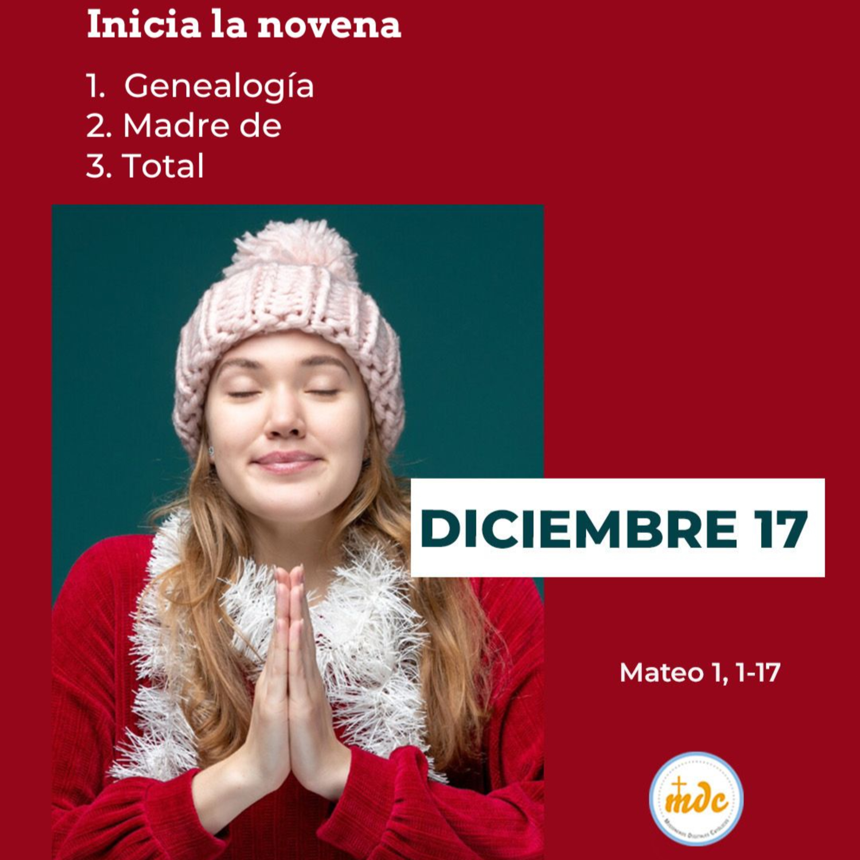 Mateo 1, 1-17: Inicia la novena 
