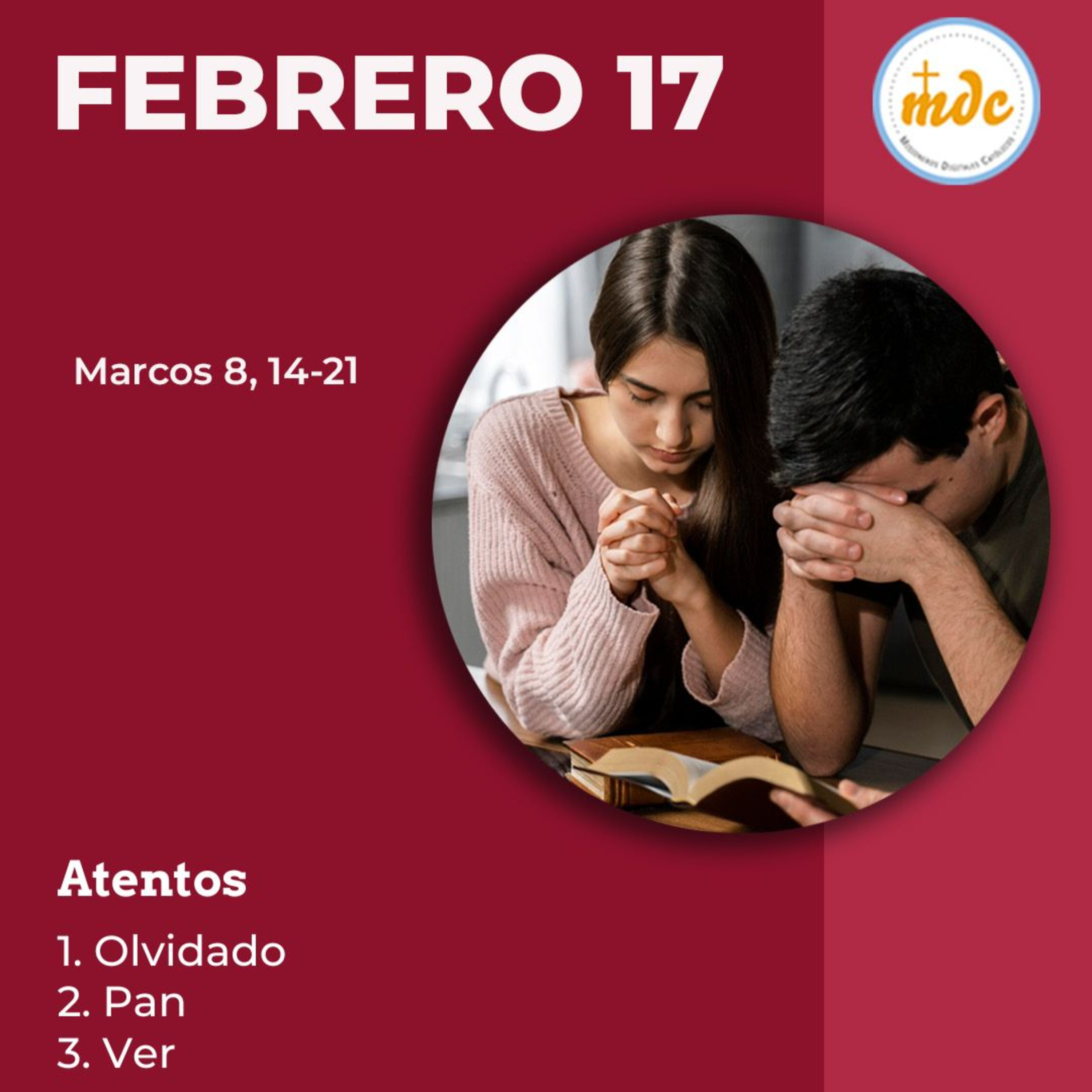 Marcos 8, 14-21: Atentos