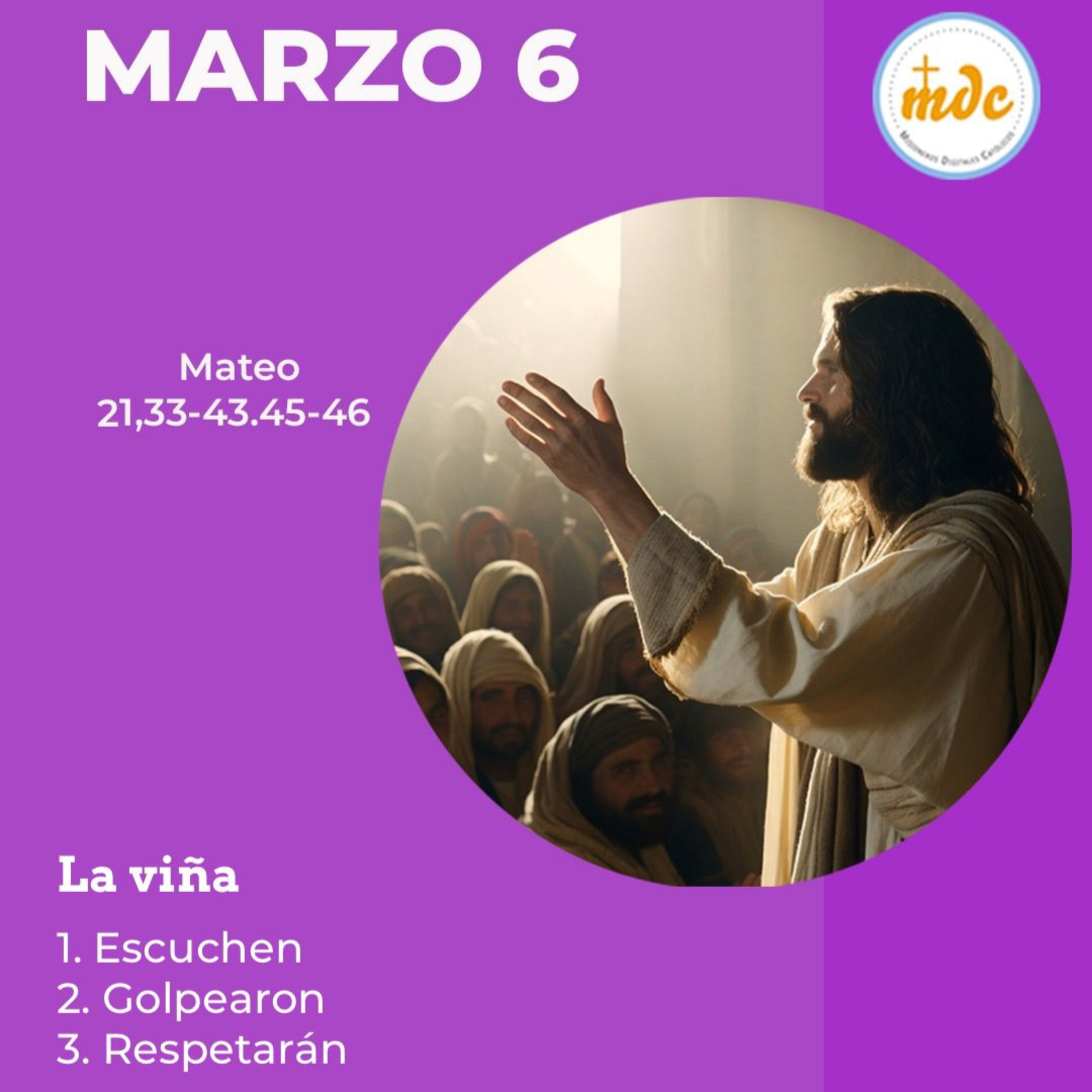 Mateo 21, 33-43, 45-46