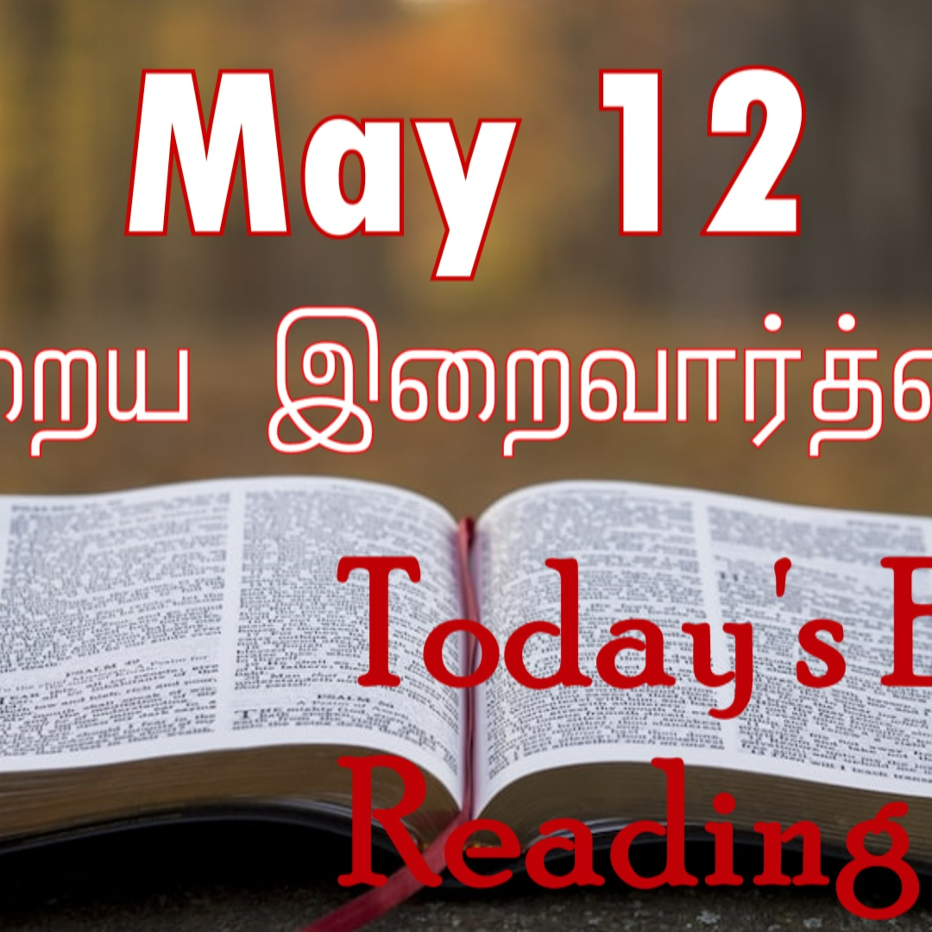 12 May 2023 Holy Mass Readings Tamil | Catholic | Daily Bible Reading Tamil | Mass readings today | Today's Mass Readings Tamil | Daily bible verse in Tamil | Mass Readings for today | today's bible r