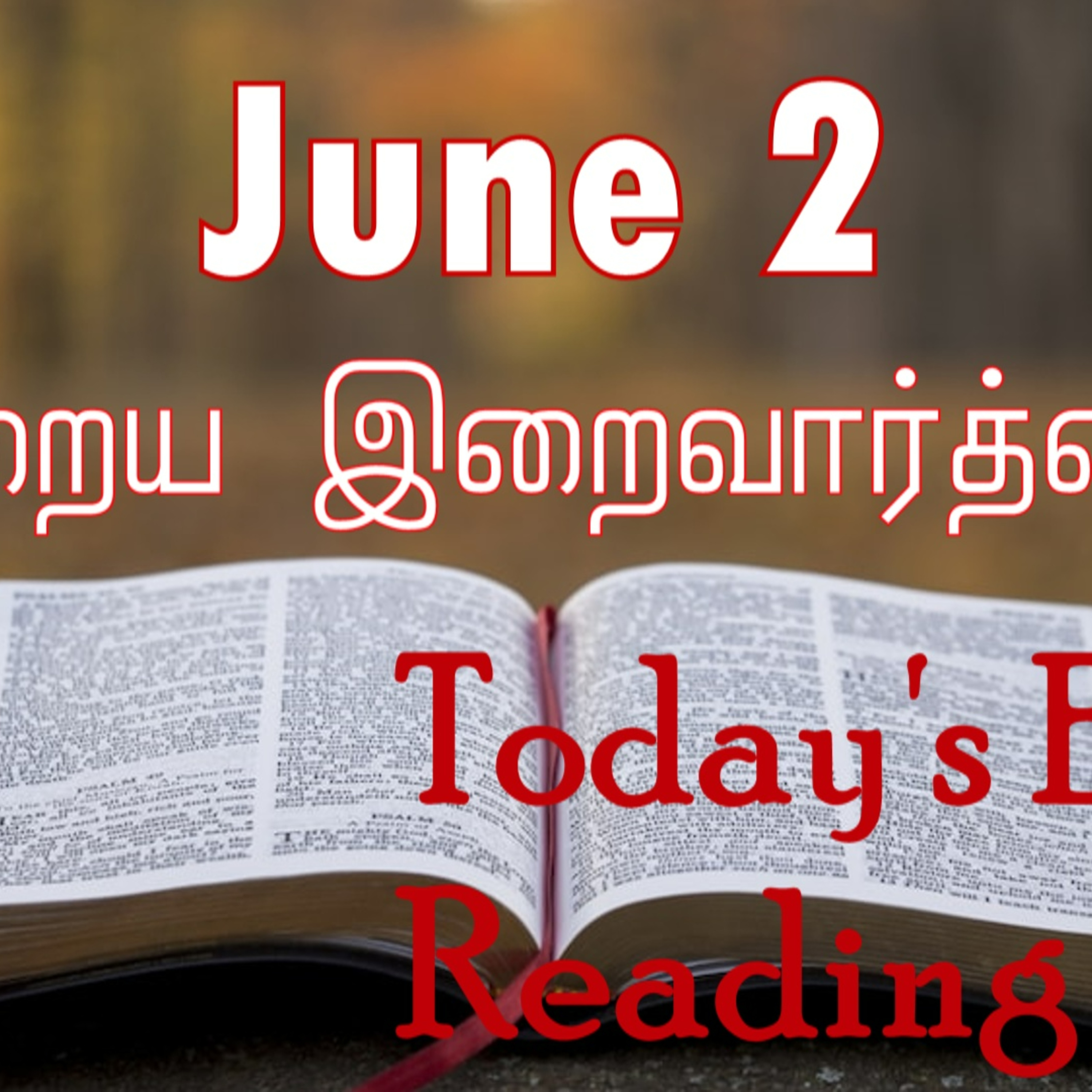 2 June 2023 Holy Mass Readings Tamil | Catholic | Daily Bible Reading Tamil | Mass readings today | Today's Mass Readings Tamil | Daily bible verse in Tamil | Mass Readings for today | today's bible r