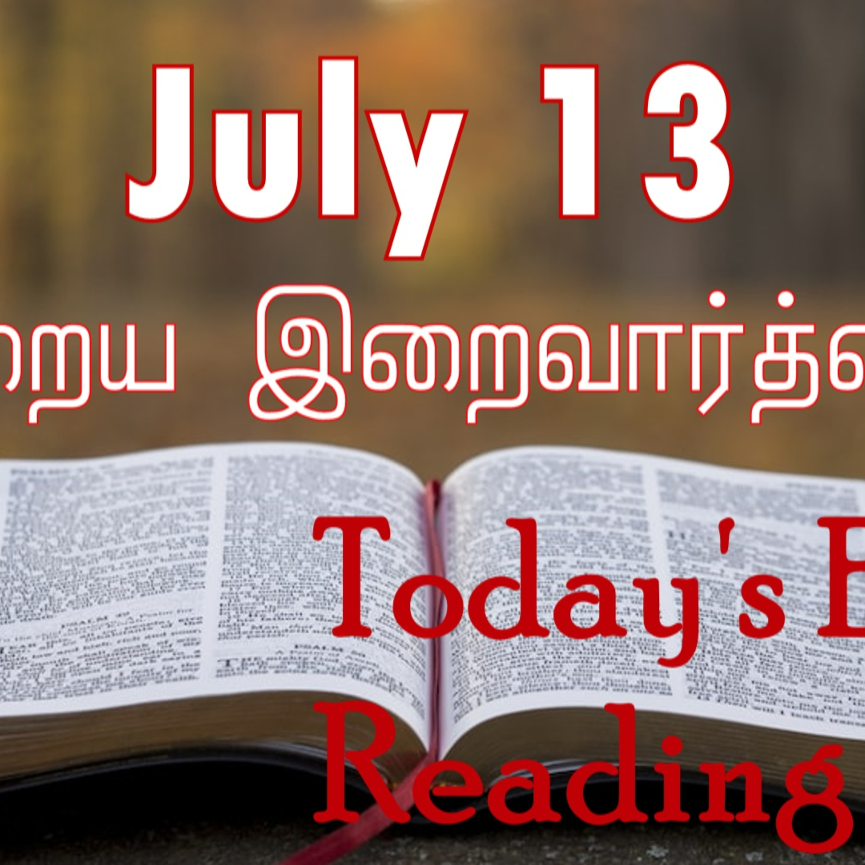 13 July 2023 Holy Mass Readings Tamil | Catholic | Daily Bible Reading Tamil | Mass readings today | Today's Mass Readings Tamil | Daily bible verse in Tamil | Mass Readings for today |