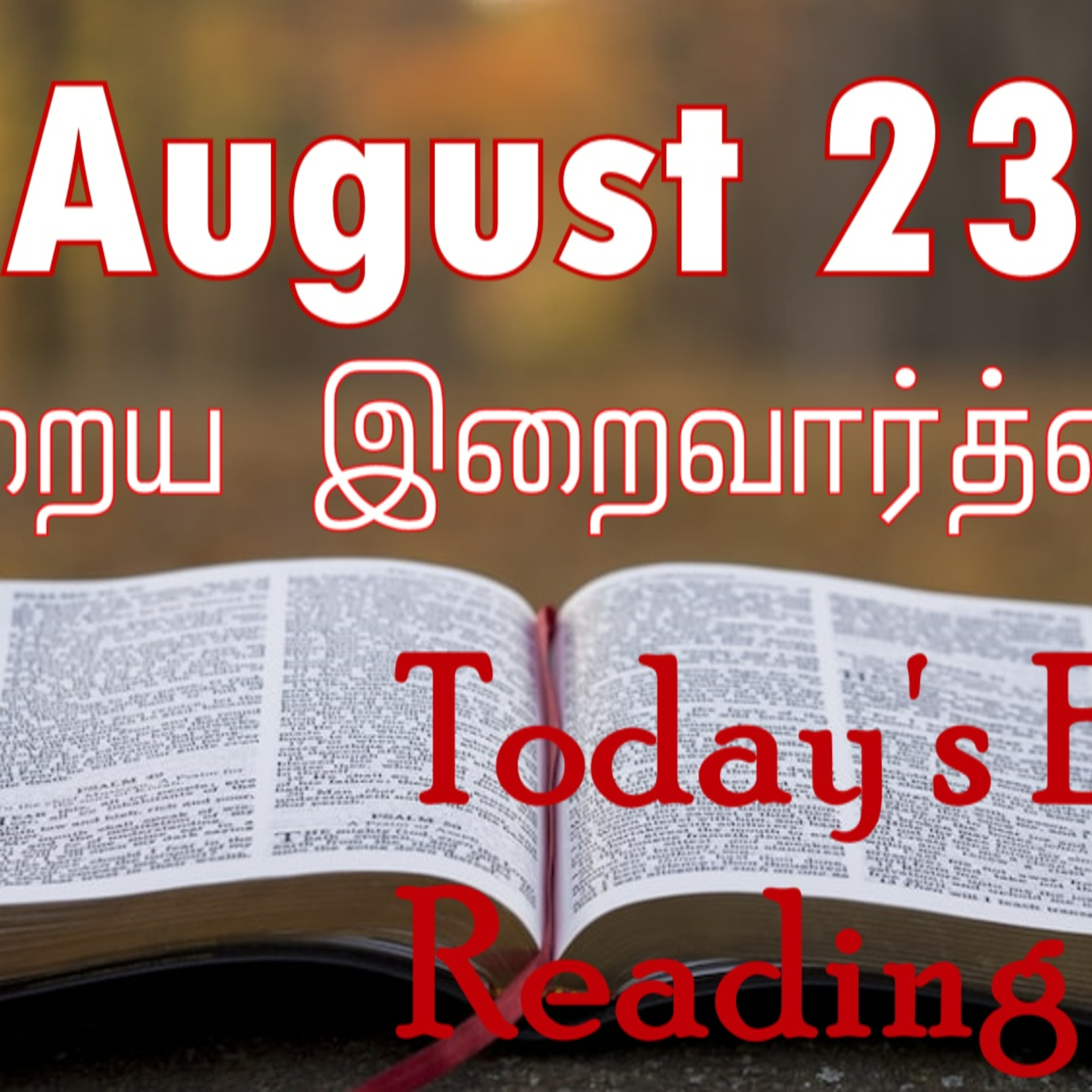 23 August 2023 Holy Mass Readings Tamil | Catholic | Daily Bible Reading Tamil | Mass readings today | Today's Mass Readings Tamil | Daily bible verse in Tamil