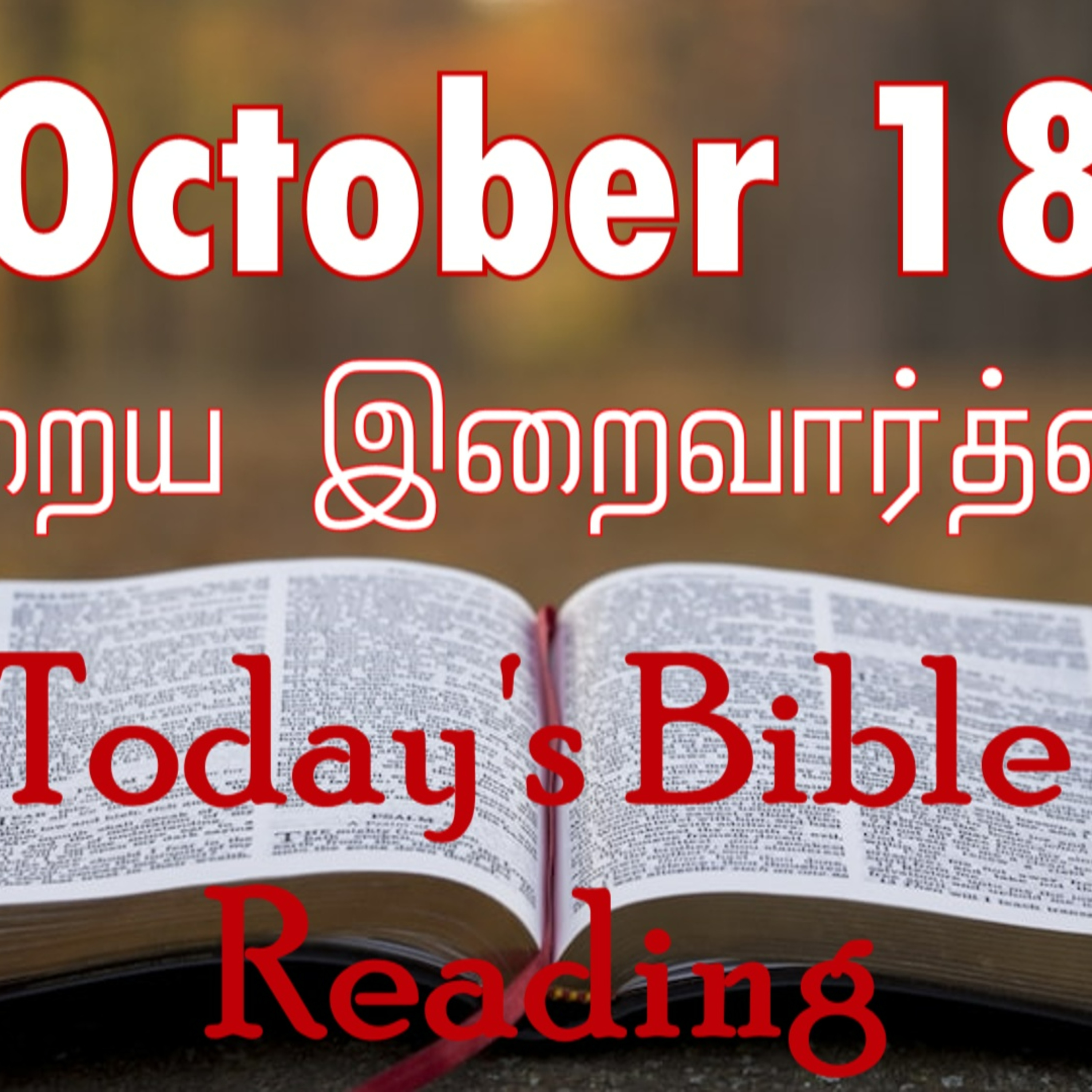 18 October 2023 Holy Mass Readings Tamil | Catholic | Daily Bible Reading Tamil | Mass readings today | Today's Mass Readings Tamil episode artwork