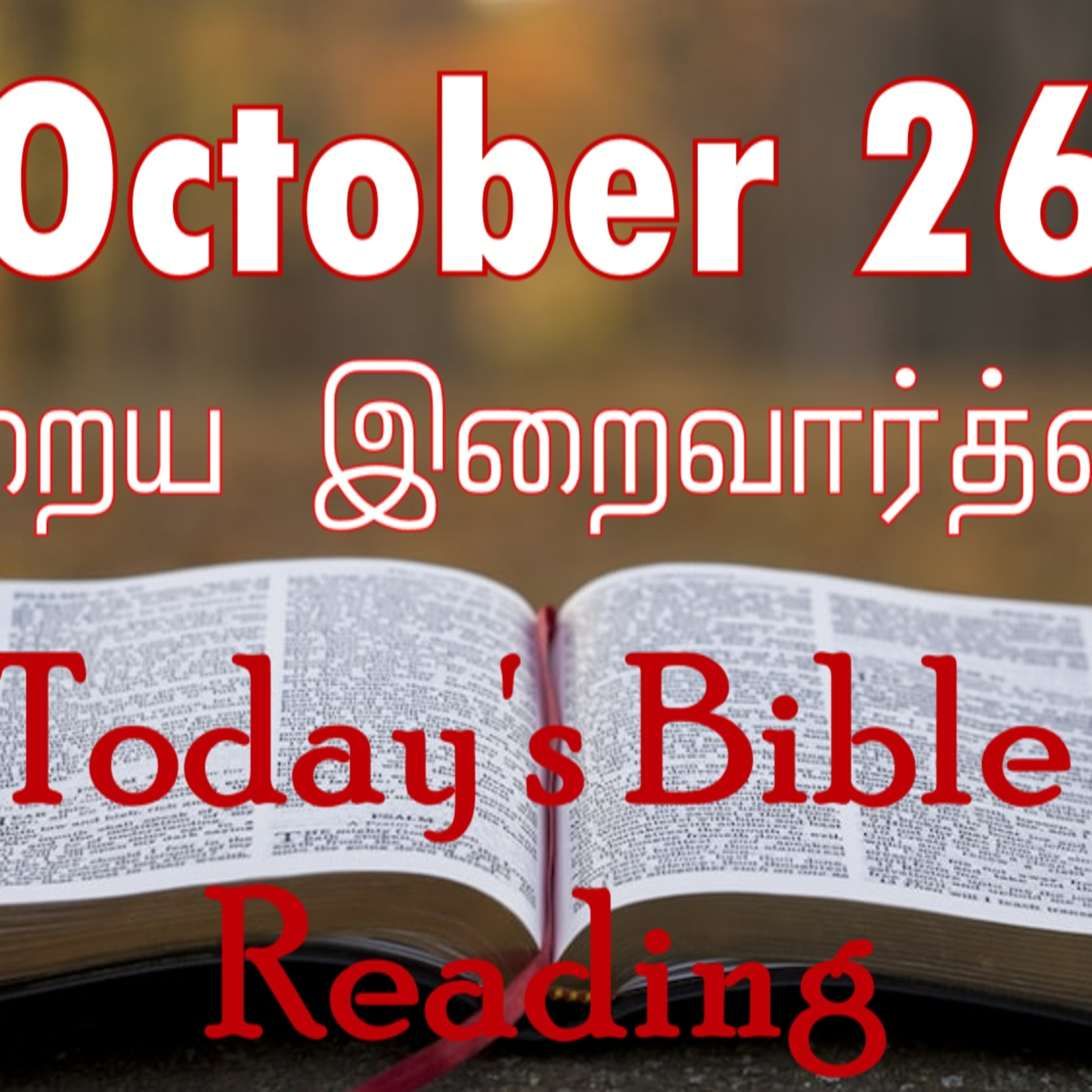 26 October 2023 Holy Mass Readings Tamil | Catholic | Daily Bible Reading Tamil | Mass readings today | Today's Mass Readings Tamil episode artwork