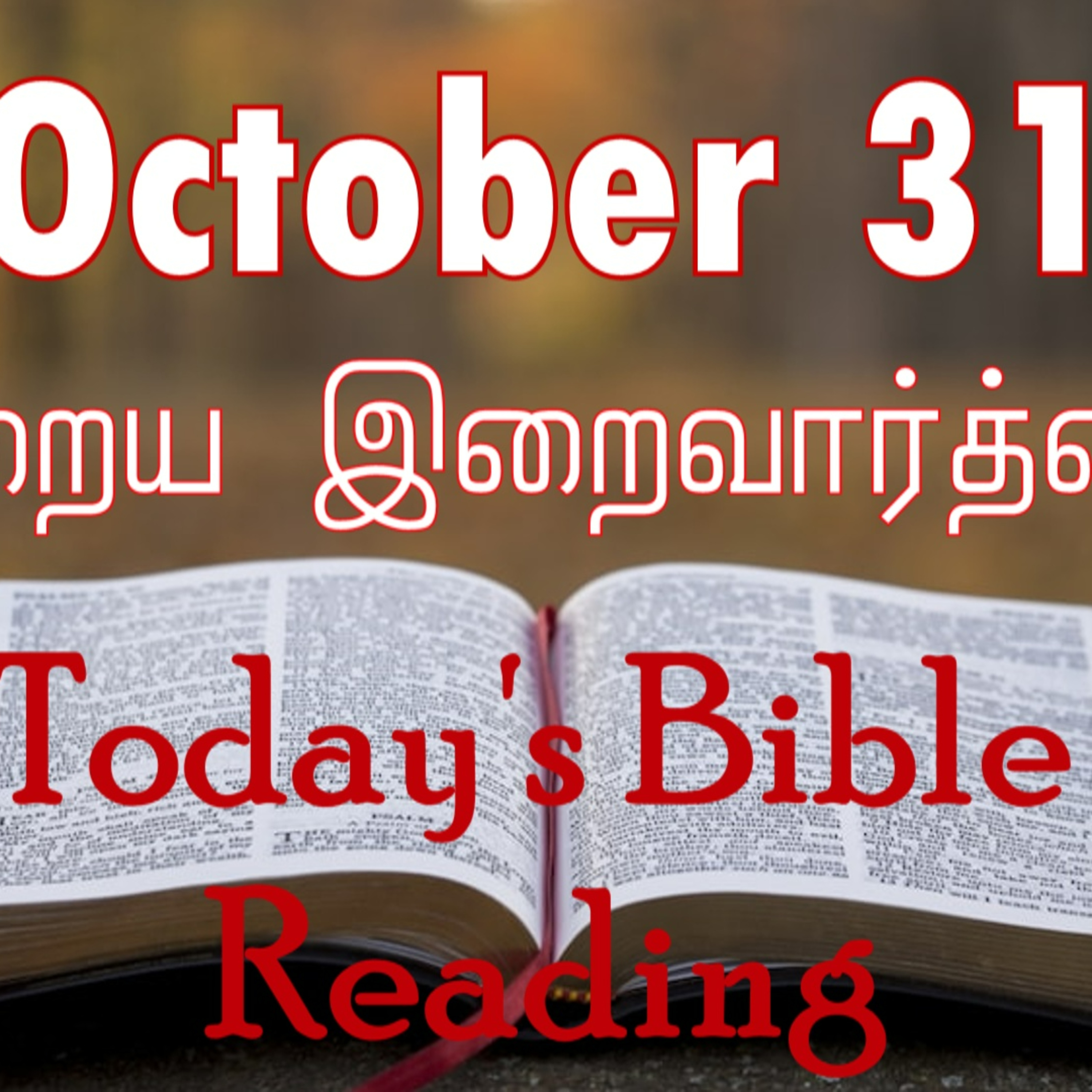 31 October 2023 Holy Mass Readings Tamil | Catholic | Daily Bible Reading Tamil | Mass readings today | Today's Mass Readings Tamil | Daily bible verse in Tamil | Mass Readings for today