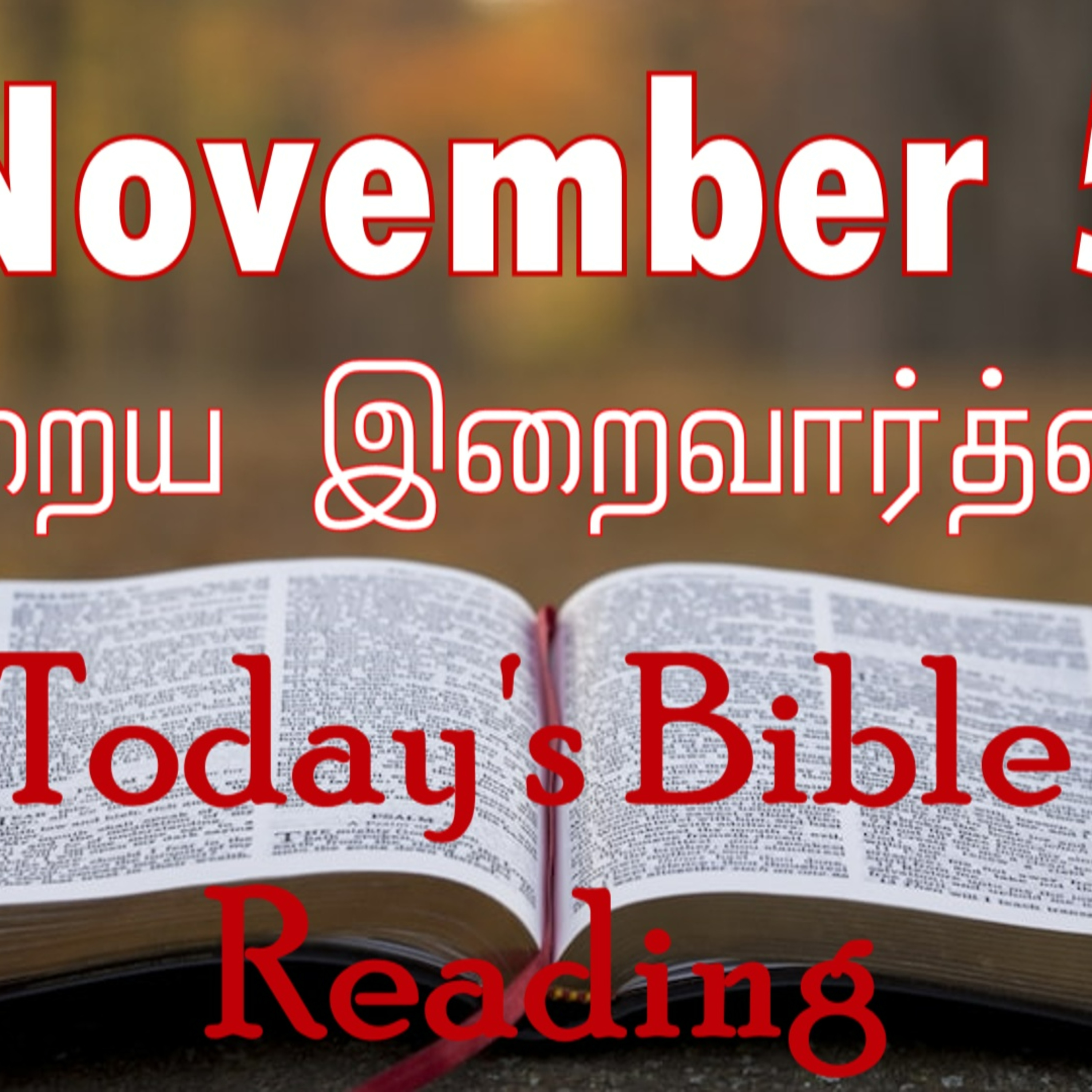 5 November 2023 Holy Mass Readings Tamil | Catholic | Daily Bible Reading Tamil | Mass readings today | Today's Mass Readings Tamil  episode artwork