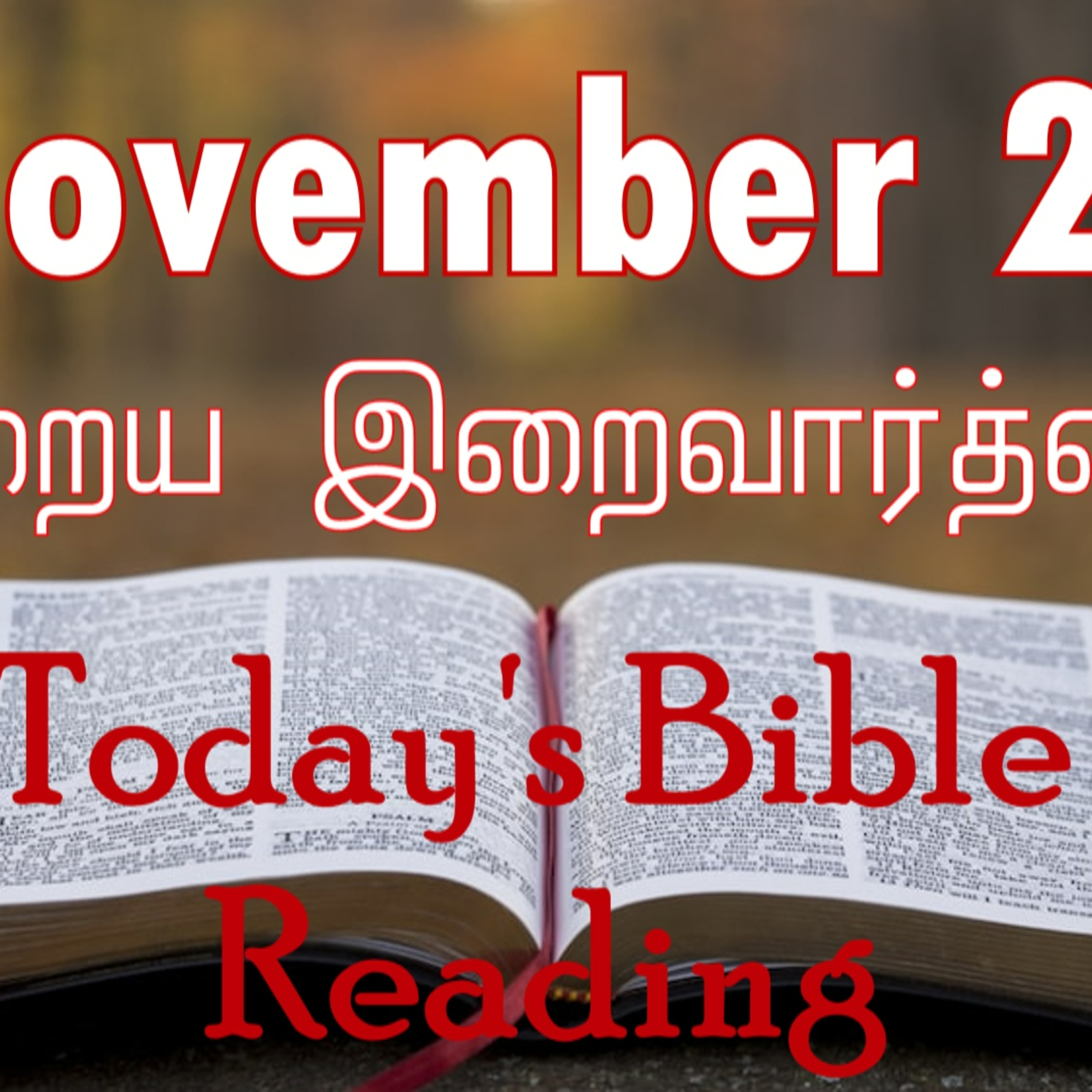 22 November 2023 Holy Mass Readings Tamil | Catholic | Daily Bible Reading Tamil | Mass readings today | Today's Mass Readings Tamil episode artwork