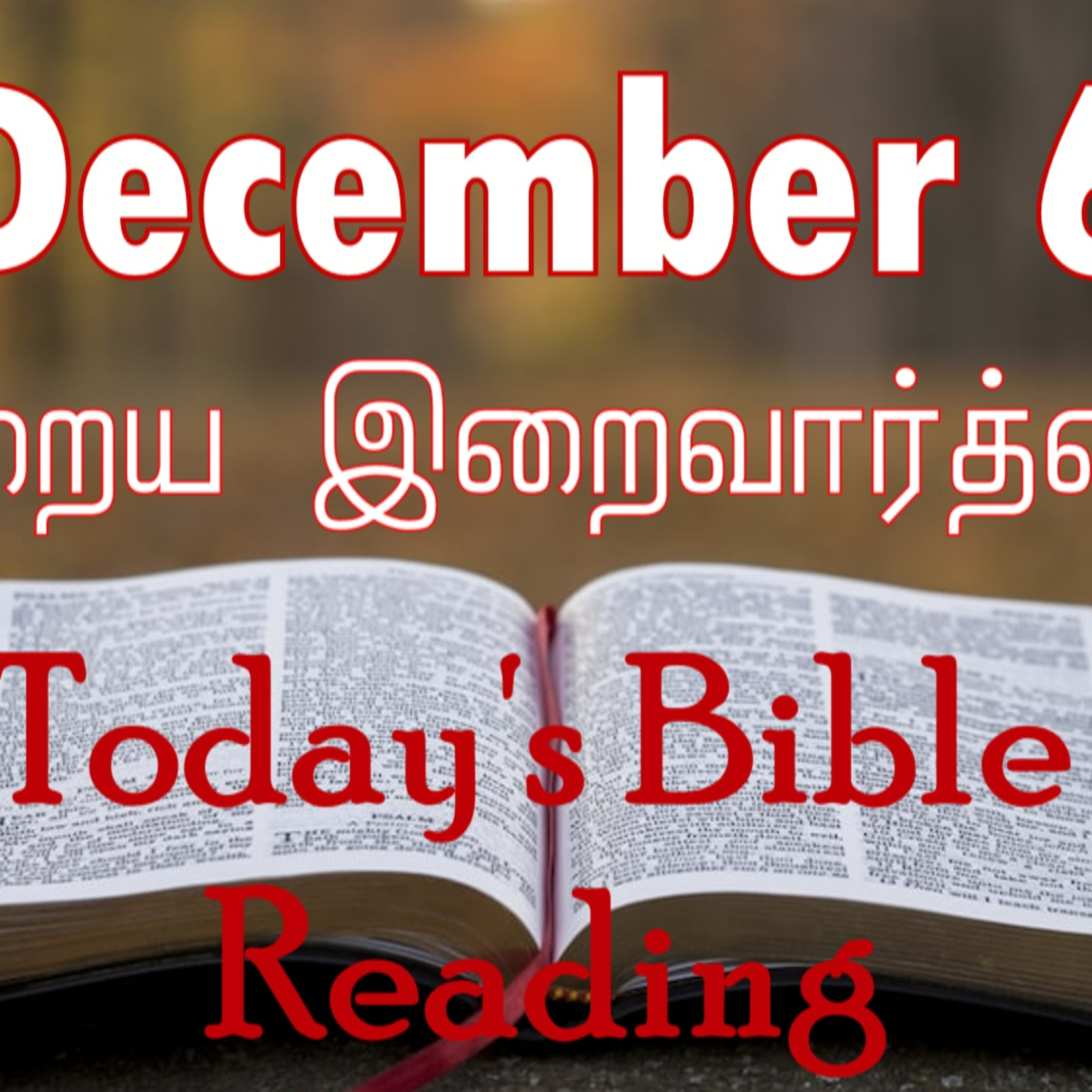 6 December 2023 Holy Mass Readings Tamil | Catholic | Daily Bible Reading Tamil | Mass readings today | Today's Mass Readings Tamil  episode artwork