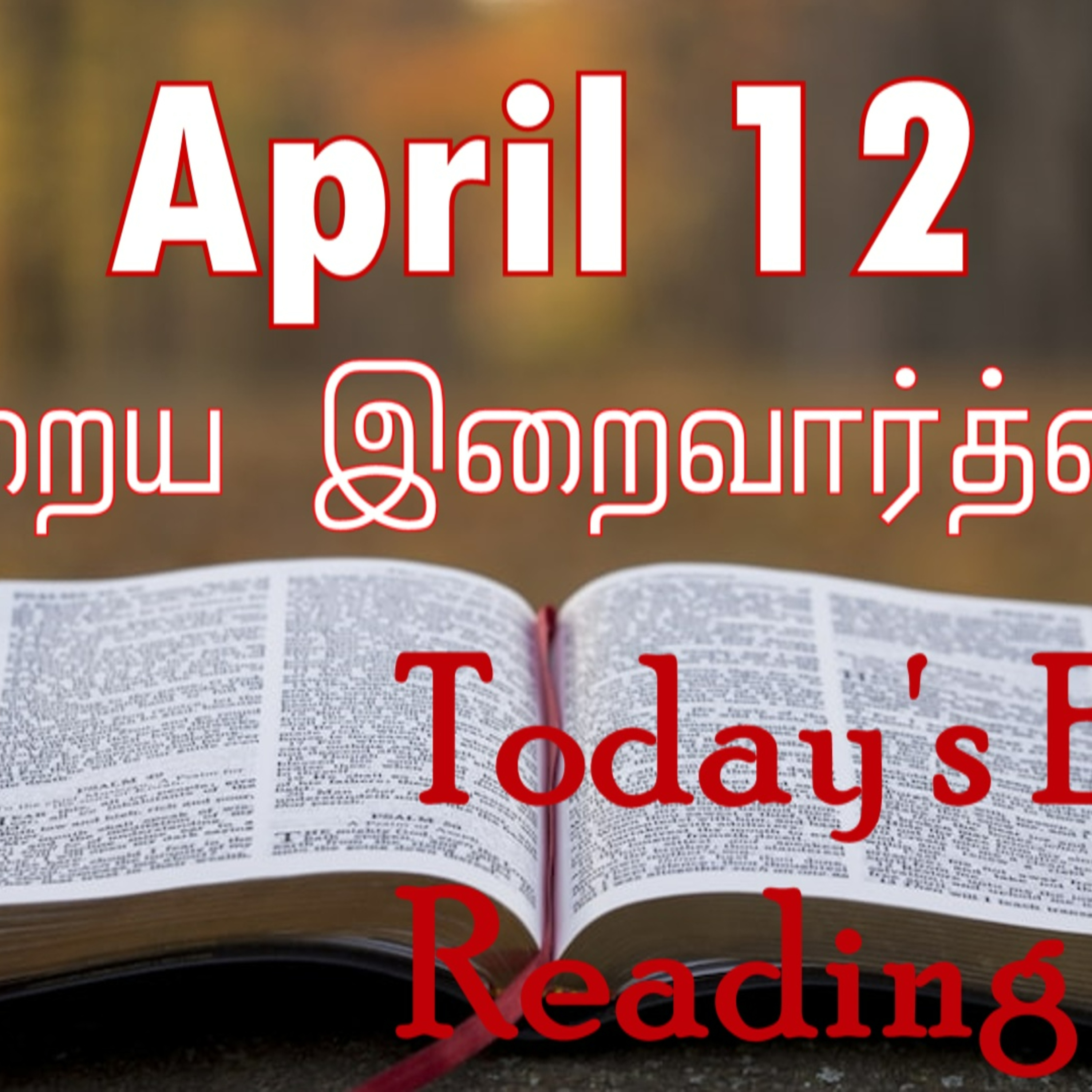 12 April 2024 | இன்றைய திருப்பலி வாசகங்கள் | Holy Mass Readings Tamil | Catholic | Daily Bible Reading Tamil