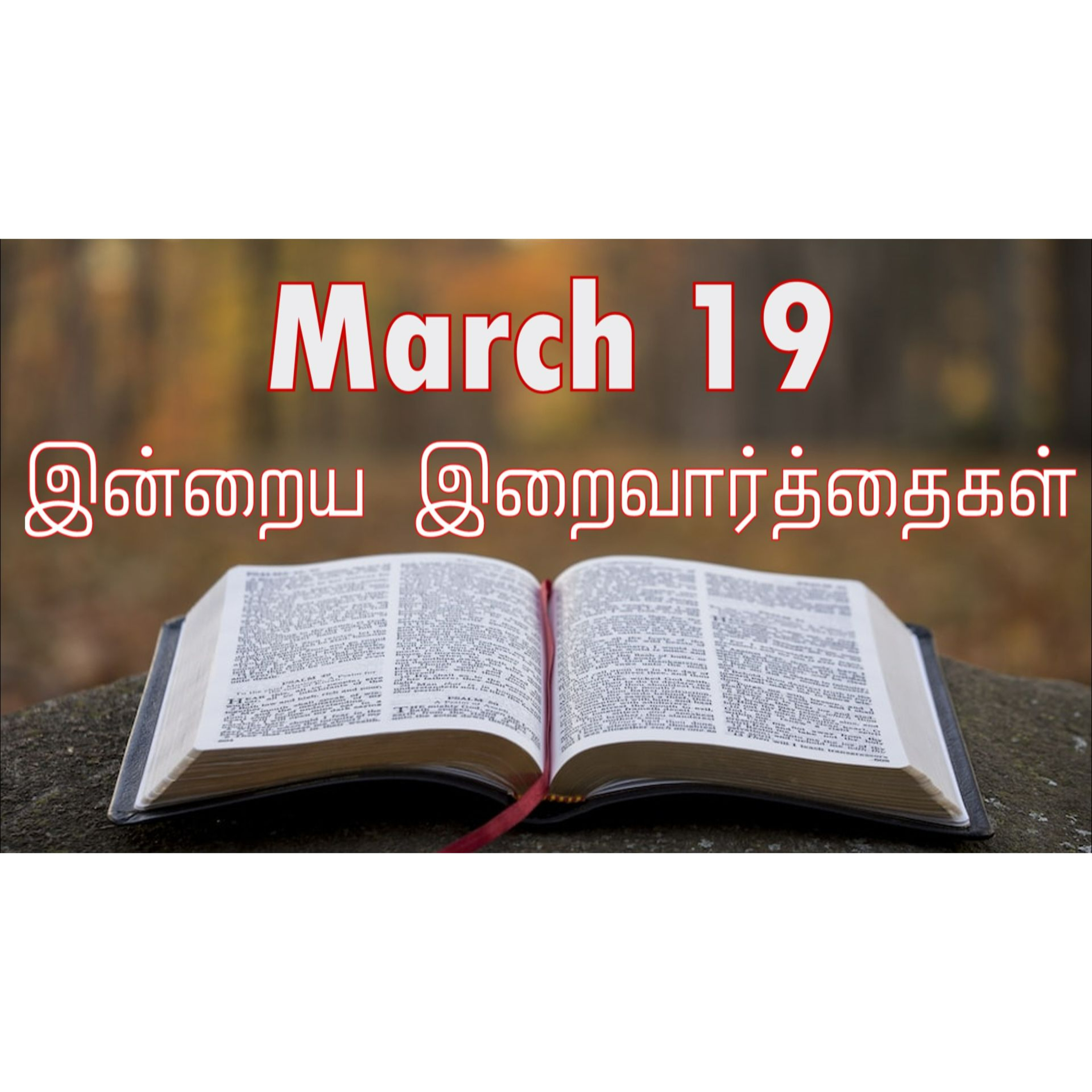 19 March 2025 Holy Mass Readings Tamil | Catholic | Daily Bible Reading Tamil | இன்றைய திருப்பலி வாசகங்கள் | Mass readings today | Today's Mass Readings Tamil | Daily bible verse in Tamil  episode artwork