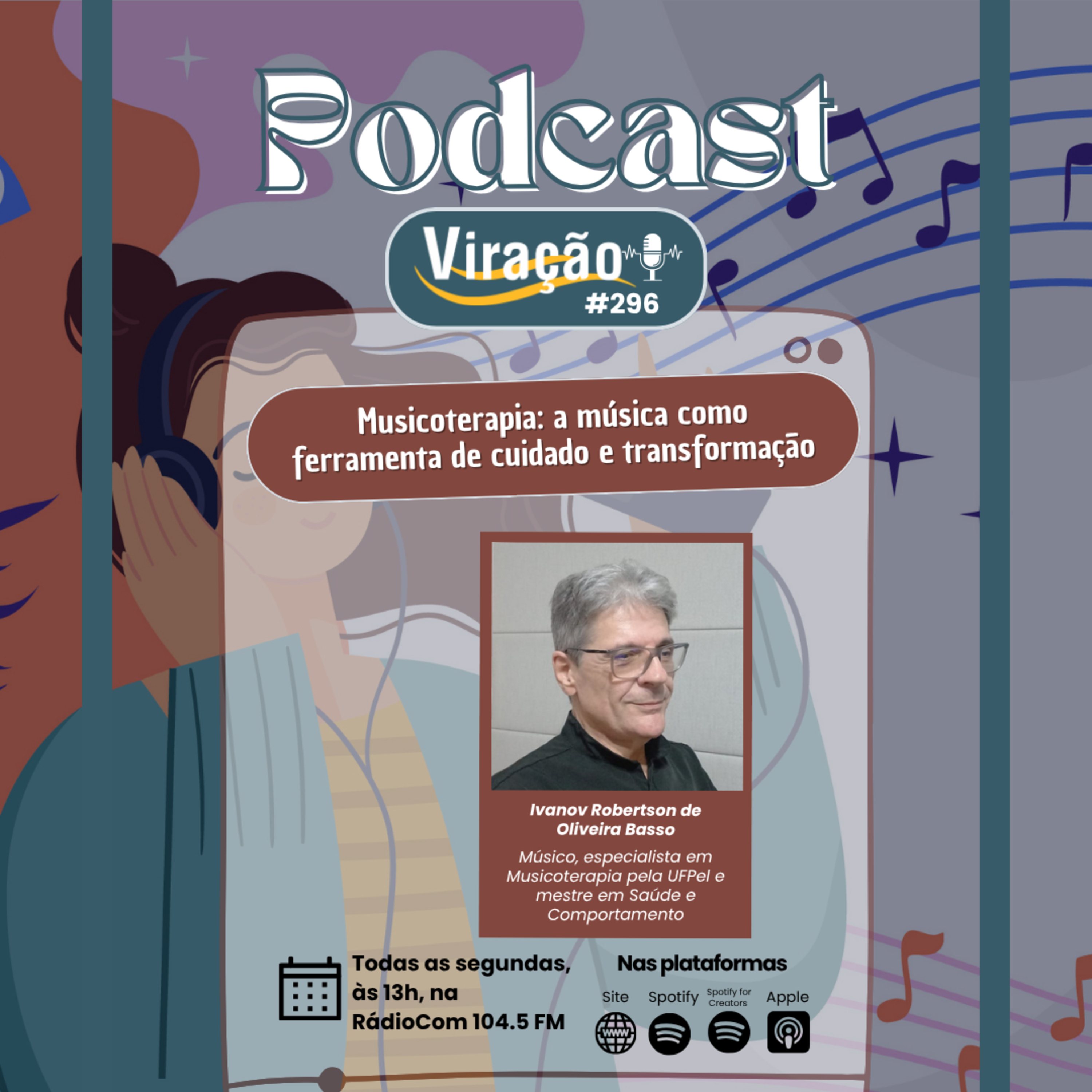 Viração 296 - Musicoterapia: a música como ferramenta de cuidado e transformação episode artwork
