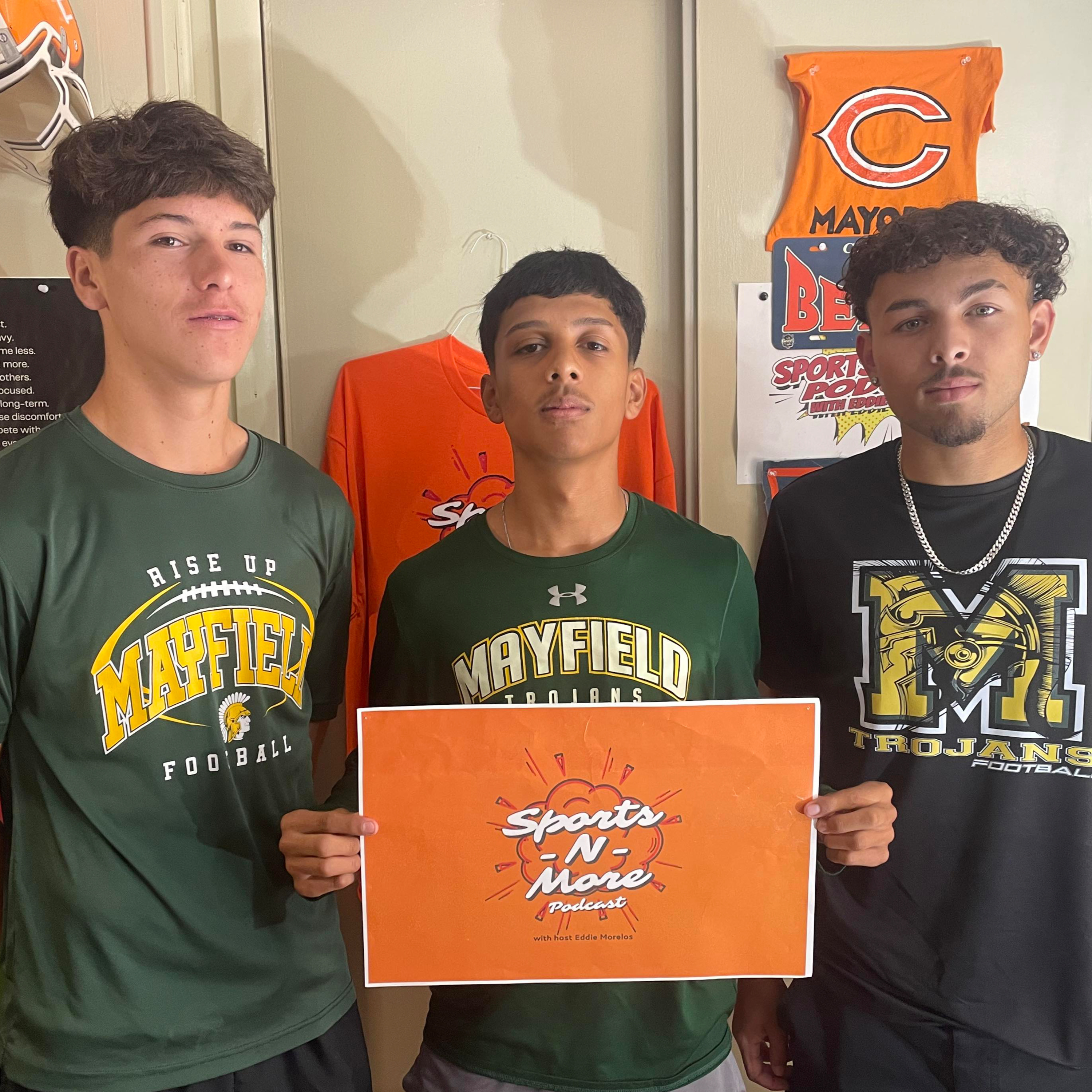 Sports-N-More Podcast with Eddie Morelos (Season 6 - Episode 3/158) - Mayfield Football (Spencer Hart, Brian Coyle, Jayden Villalpando) - Aug. 16, 2023 episode artwork