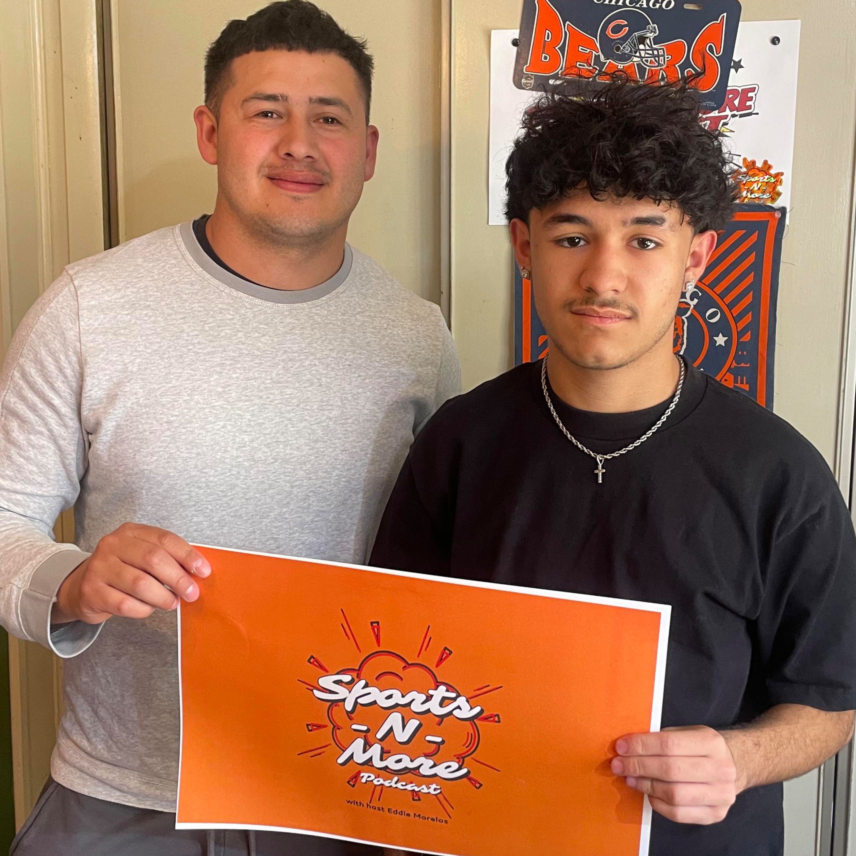 Sports-N-More Podcast with Host Eddie Morelos - Youth Flag Football - player Martin Lopez and Coach Junior (episode 174) episode artwork