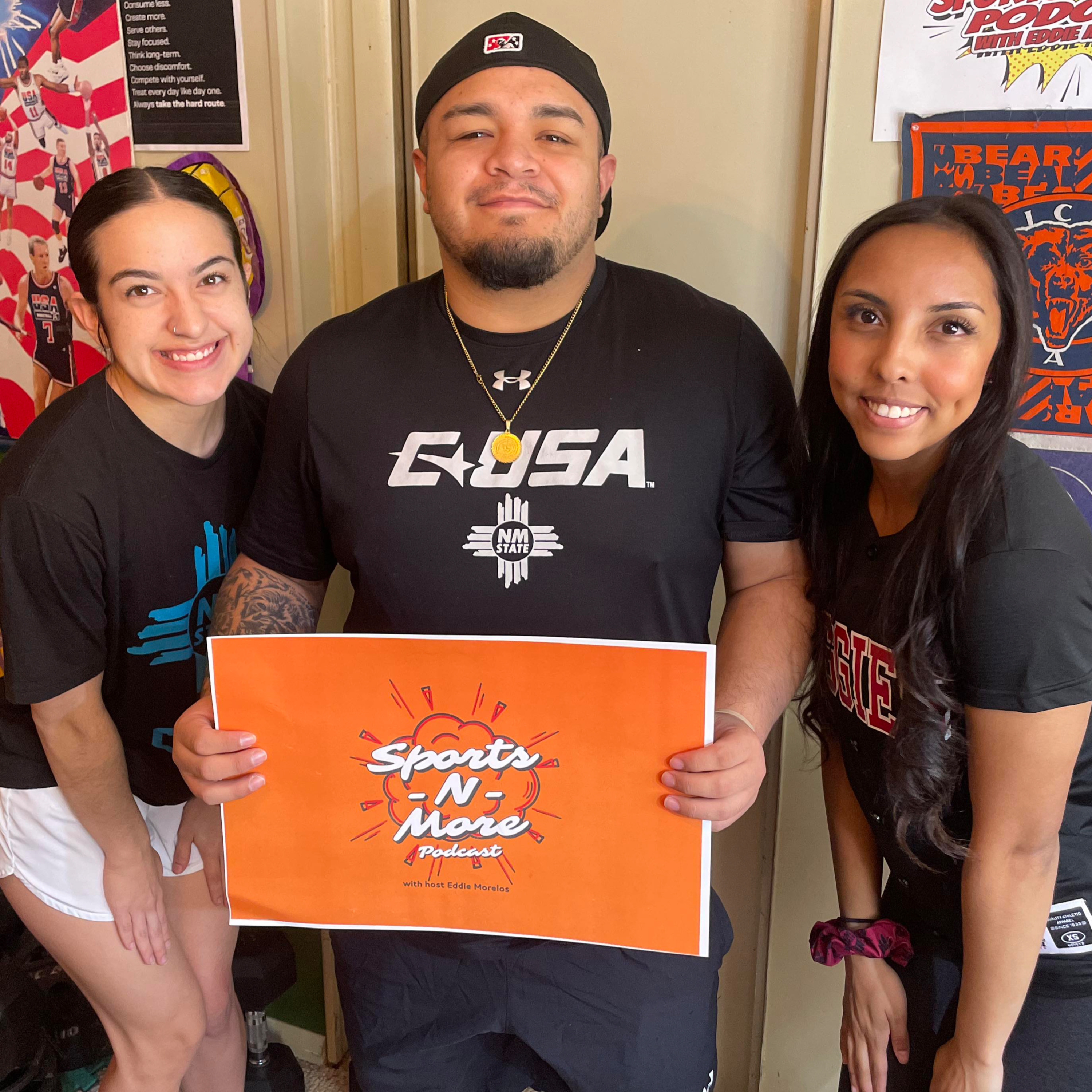 Sports-N-More Podcast with Host Eddie Morelos - NM State Cheer Team (episode 190) episode artwork