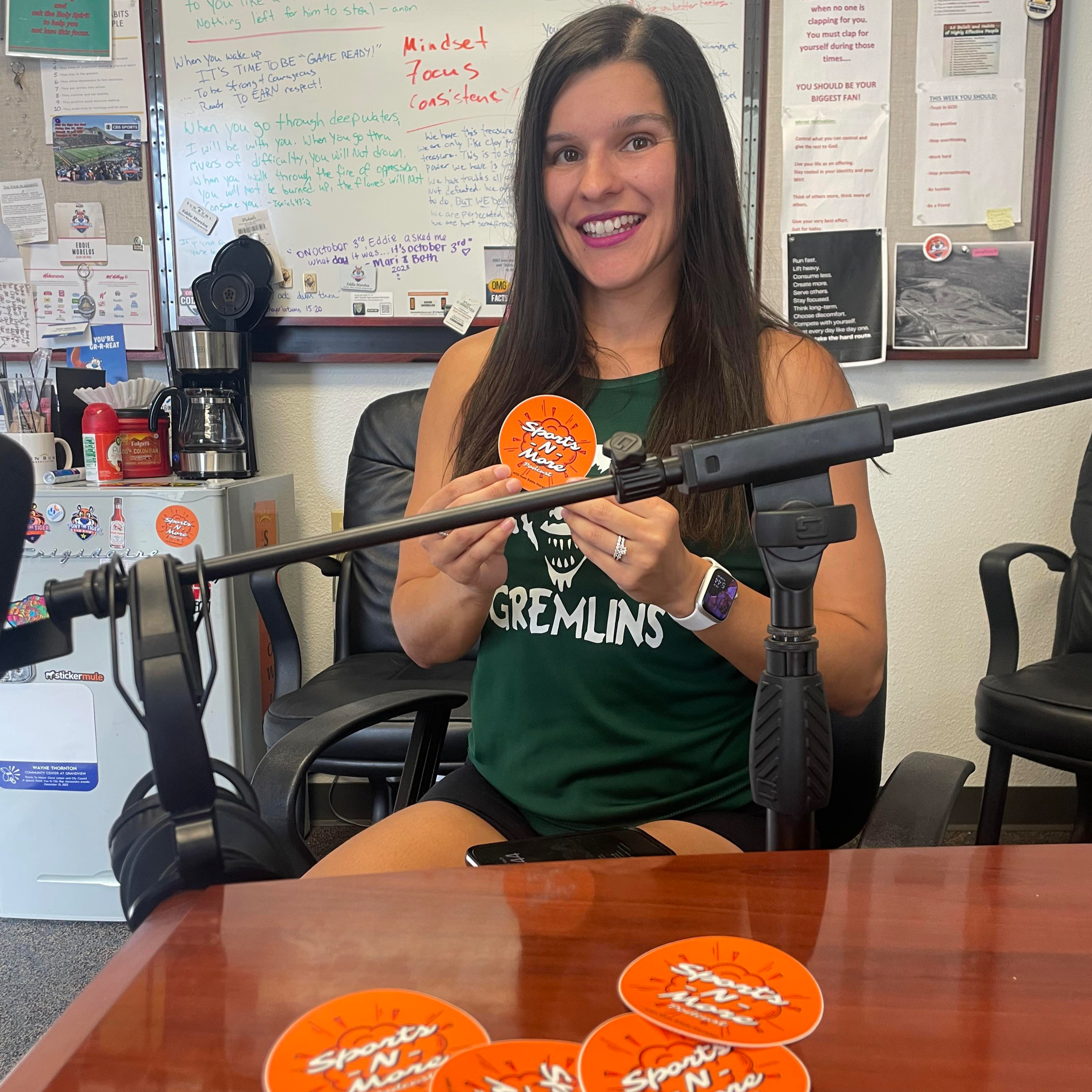 Sports-N-More Podcast with Host Eddie Morelos - Stephanie Brooke Aragon - Strength & Conditioning Coach (episode 216 - 1-of-10 HEALTH & FITNESS SERIES) episode artwork