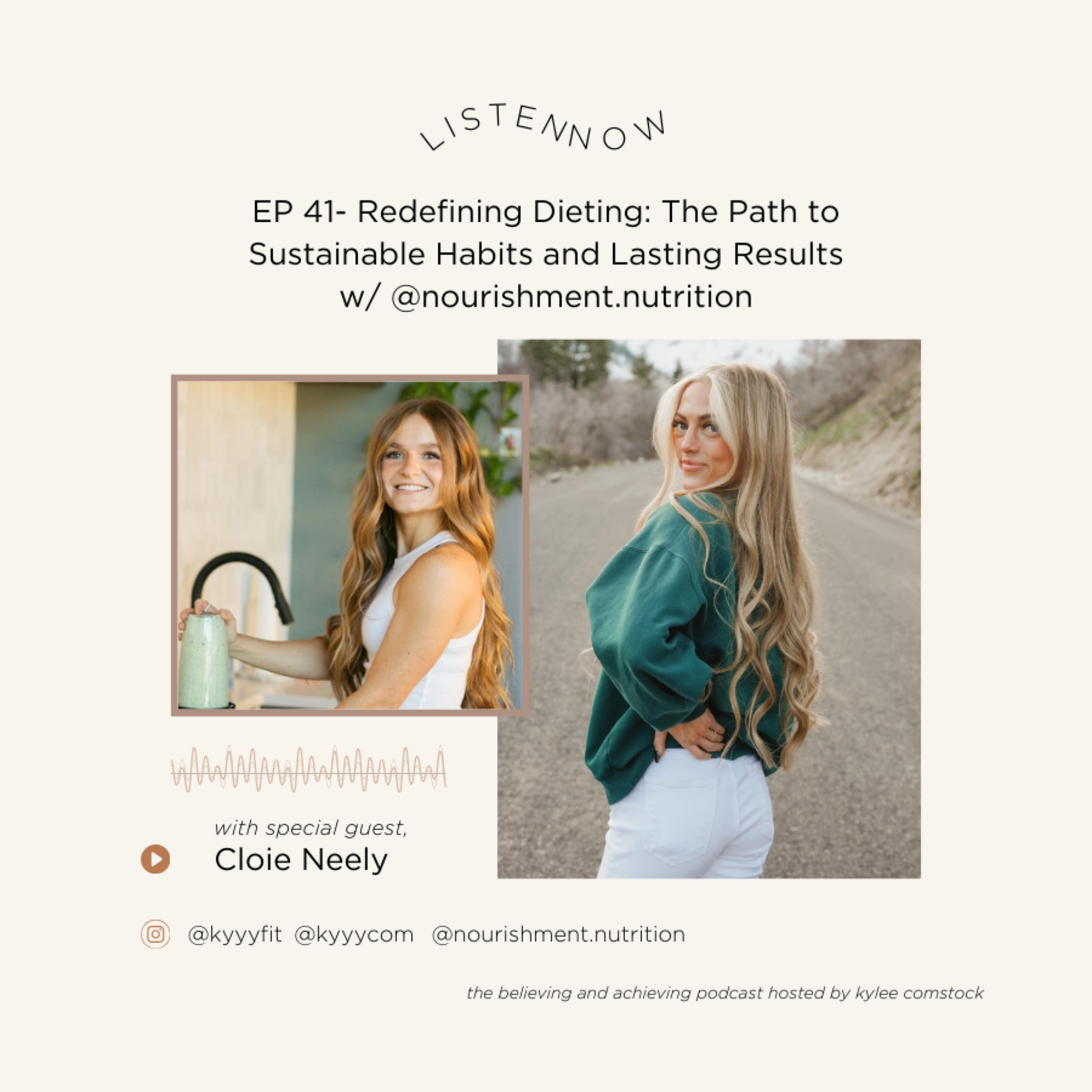 EP 41- Redefining Dieting: The Path to Sustainable Habits and Lasting Results w/ @nourishment.nutrition episode artwork