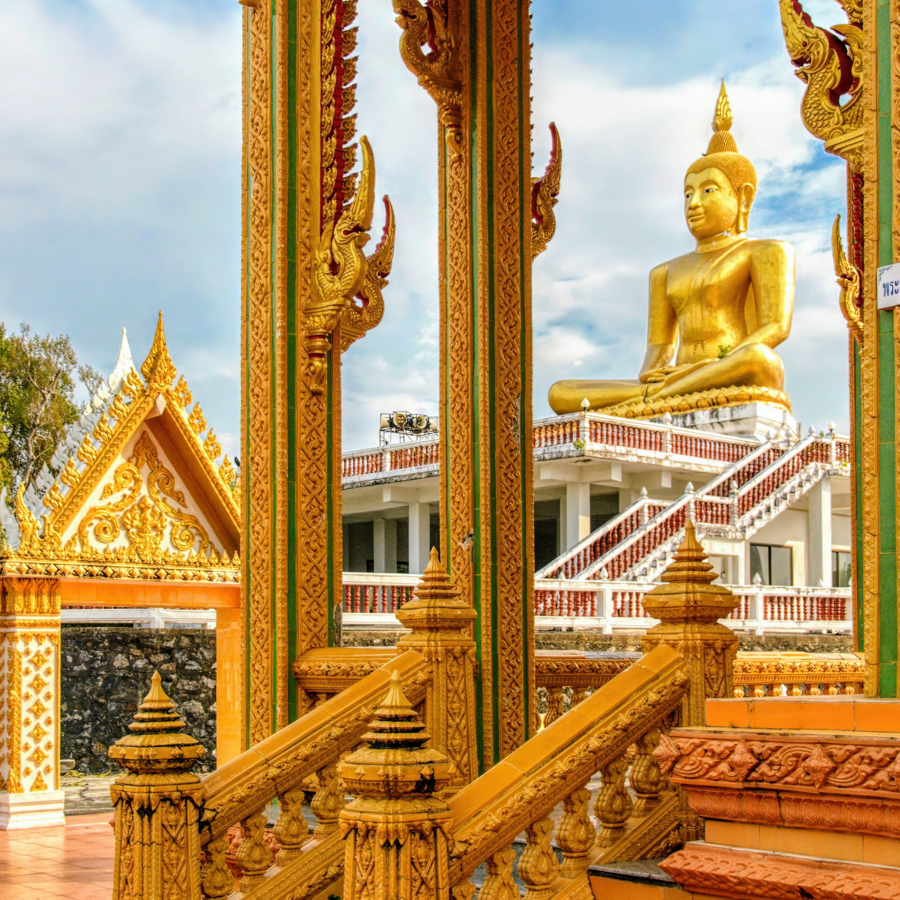 Morning meditation in Thailand