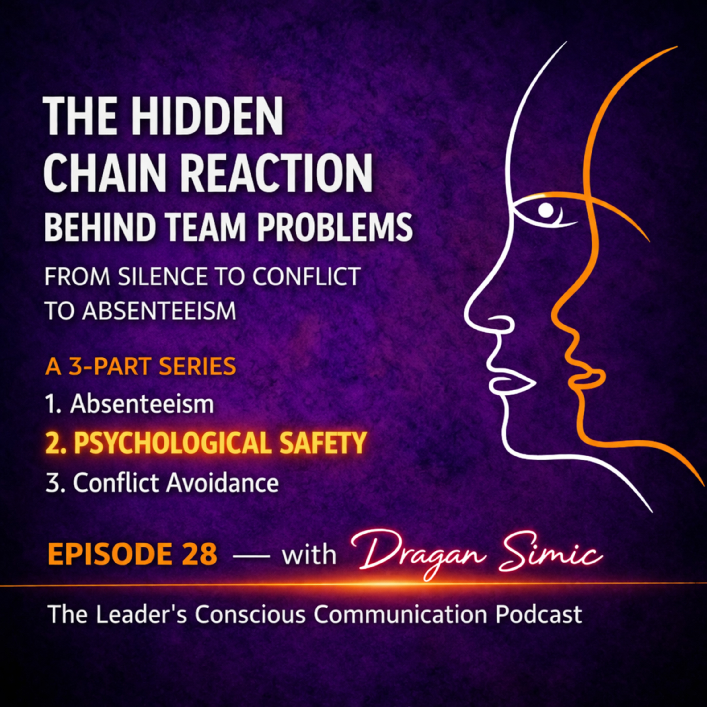 (2/3) The Hidden Chain Reaction Behind Team Problems - From Silence to Conflict to Absenteeism. Today’s episode: Psychological Safety episode artwork