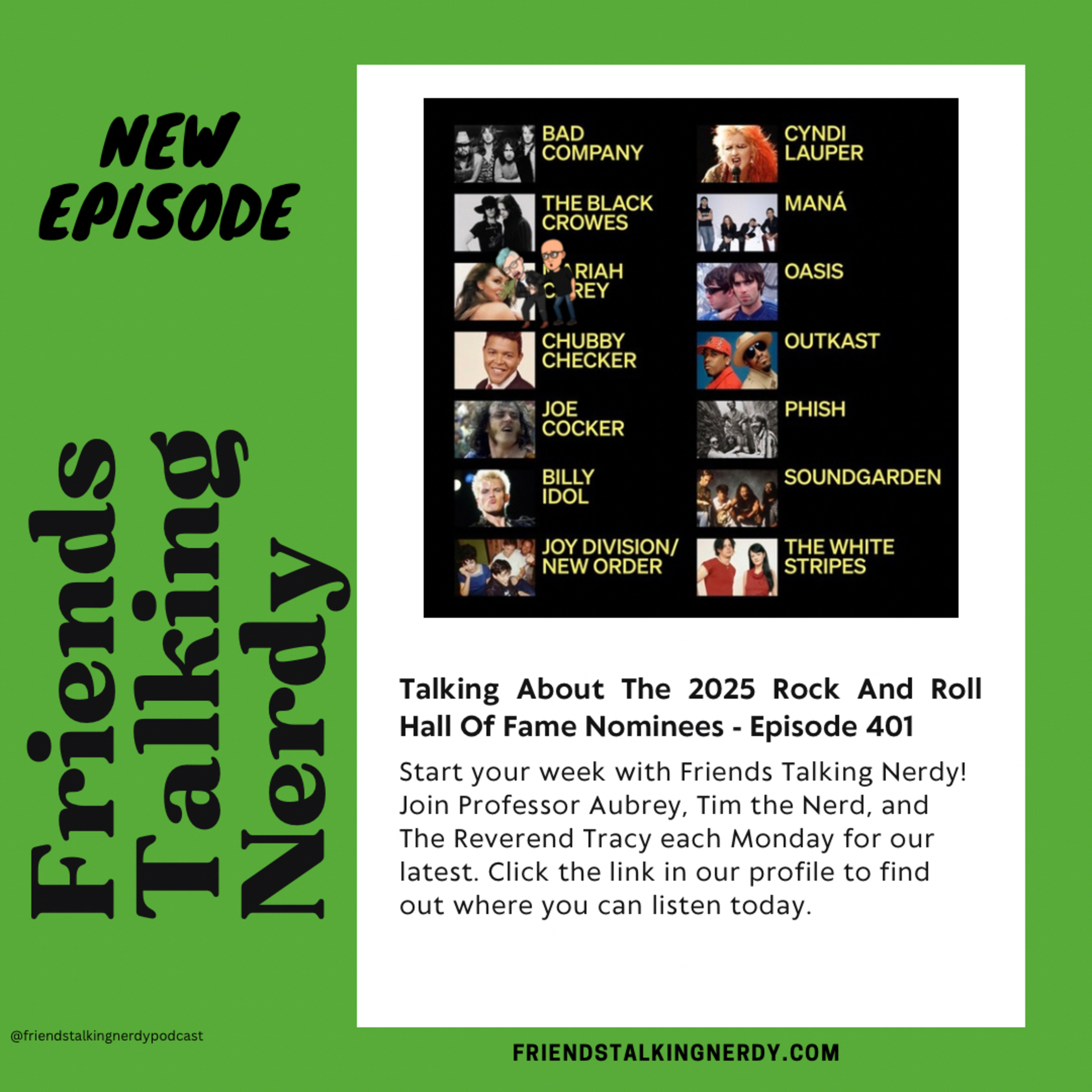 Talking About The 2025 Rock And Roll Hall Of Fame Nominees - Episode 401 episode artwork