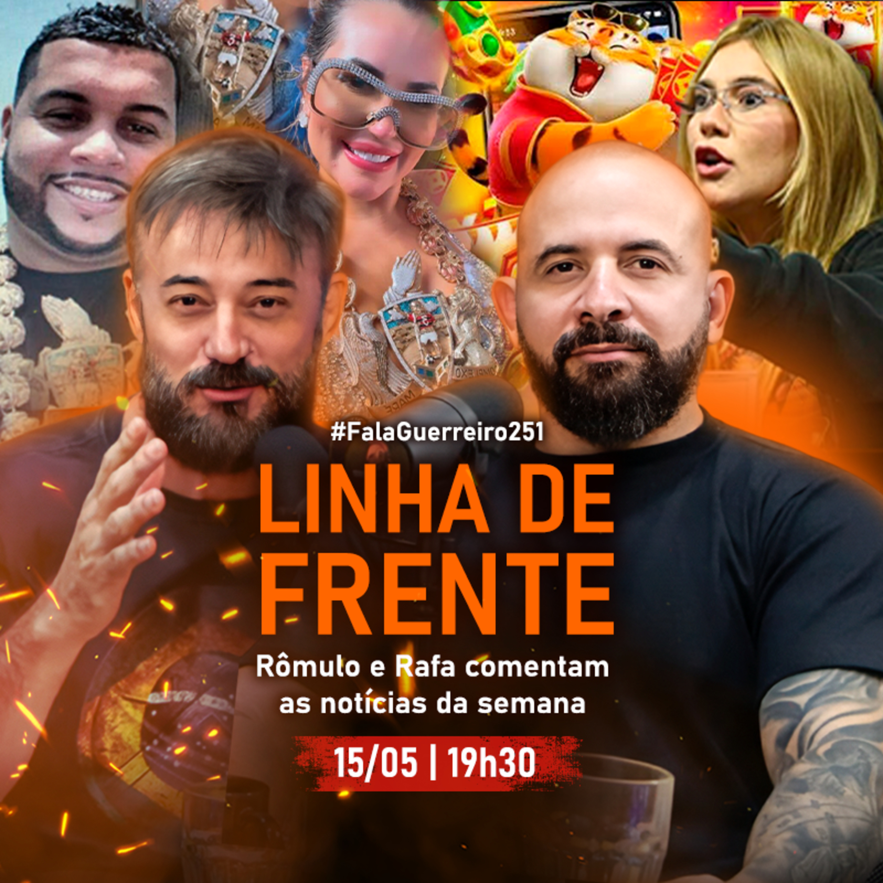 #LinhaDeFrente: CPI DAS BETS, TH DA MARÉ, DEOLANE, TIGRINHO E MAIS! • #FalaGuerreiro251 episode artwork