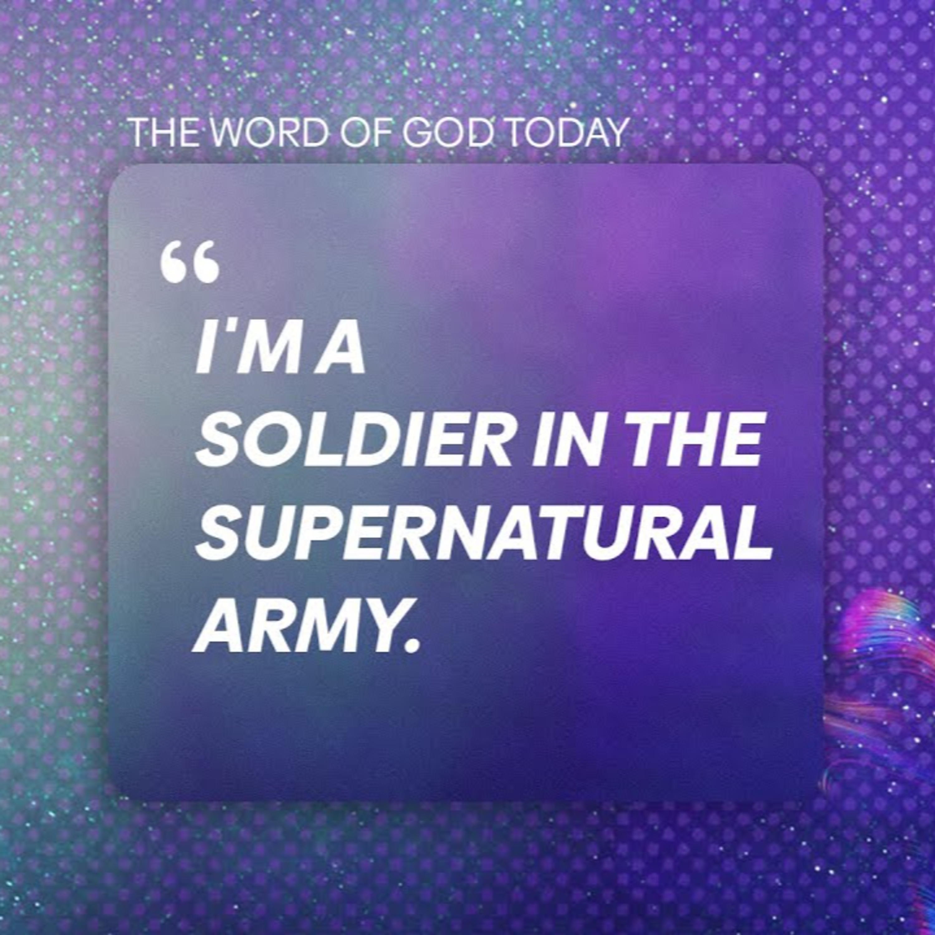 I'm the Soldier in the Supernatural Army (Whirlwind of Testimonies with PS) episode artwork