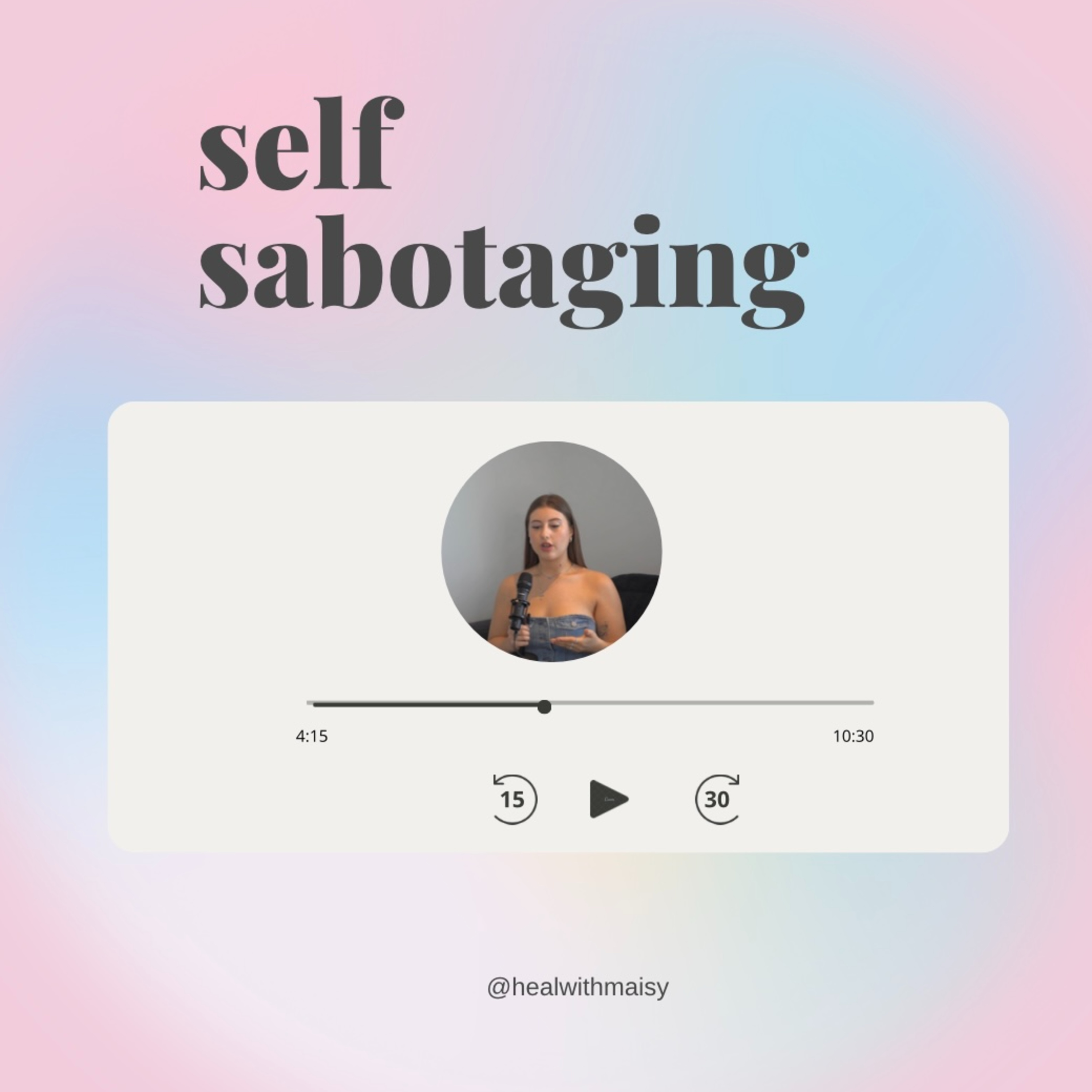 self sabotaging episode artwork