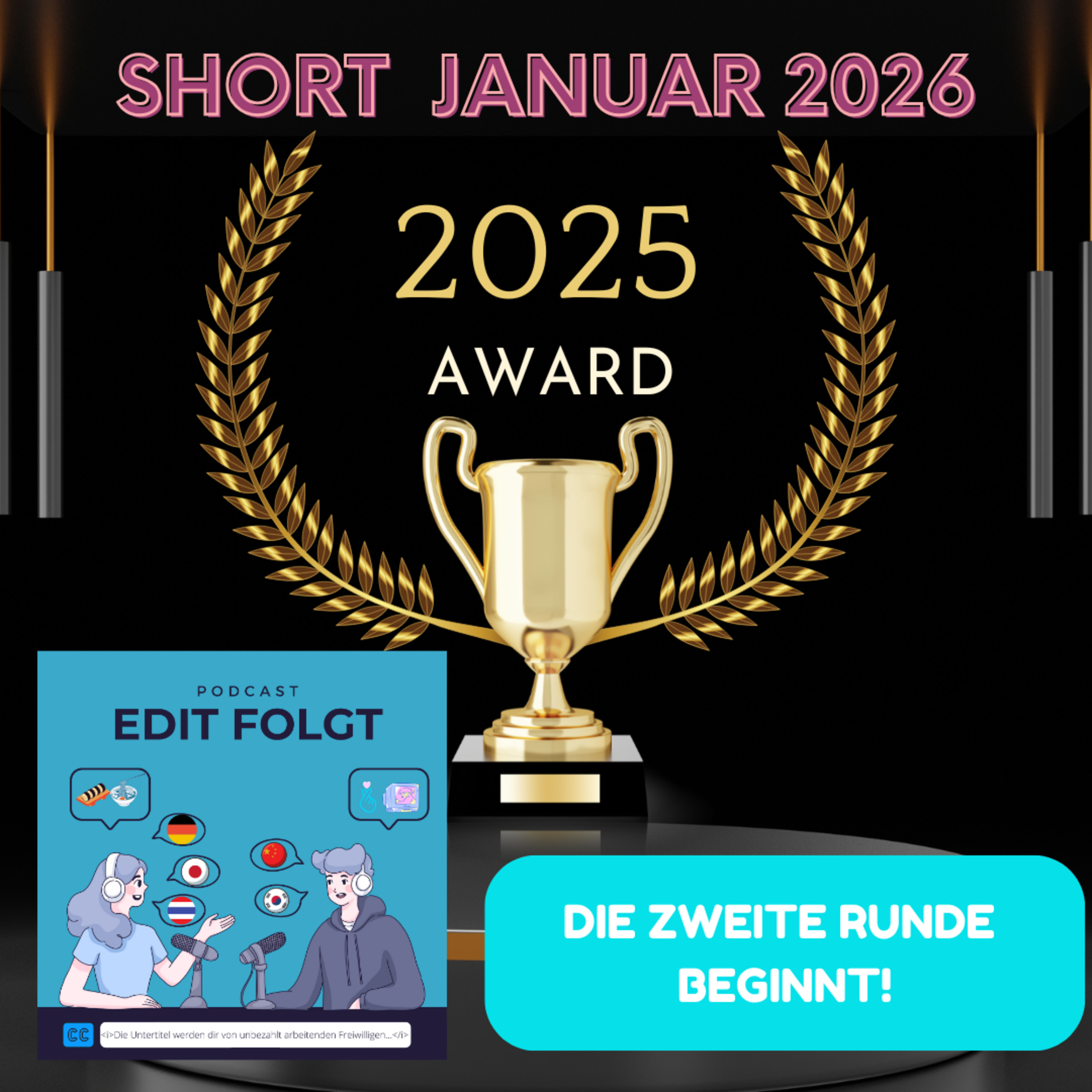Finale Abstimmung für die Edit Folgt Drama Awards 2025