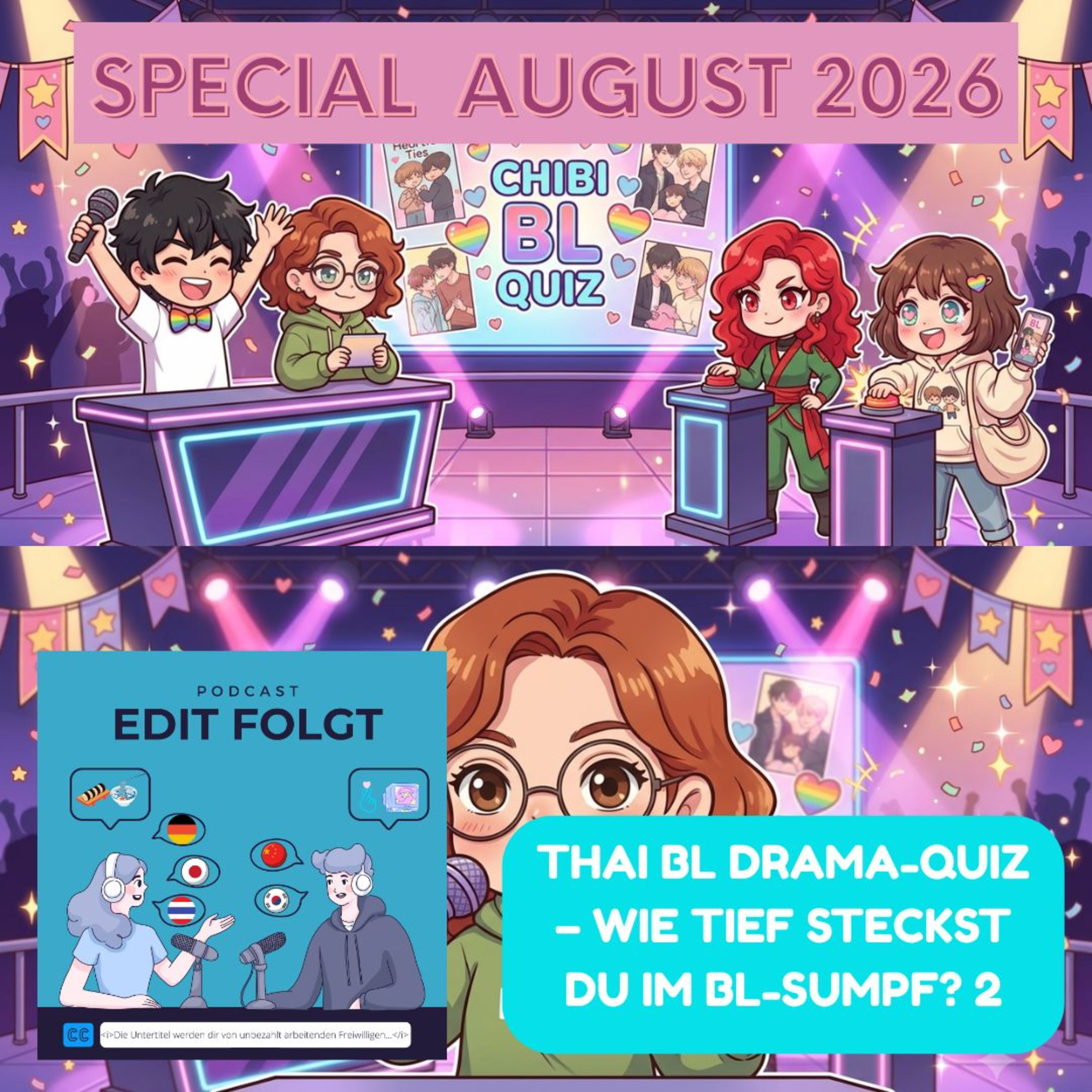 Thai BL Drama-Quiz – Neue Runde, neues Glück! Teil 2 - edit-folgt Special August 2026 episode artwork