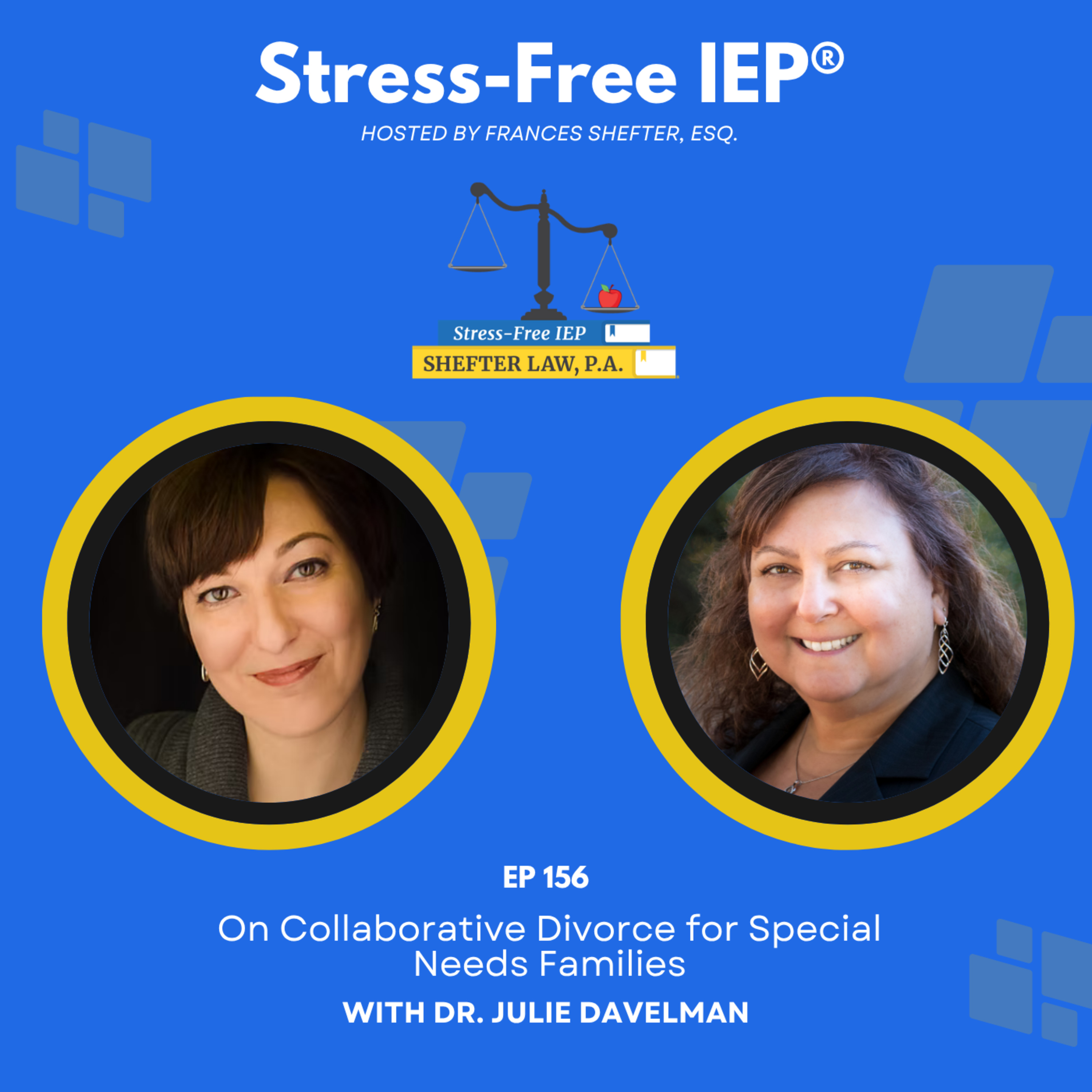 EP 156 | Dr. Julie Davelman on Collaborative Divorce for Special Needs Families episode artwork