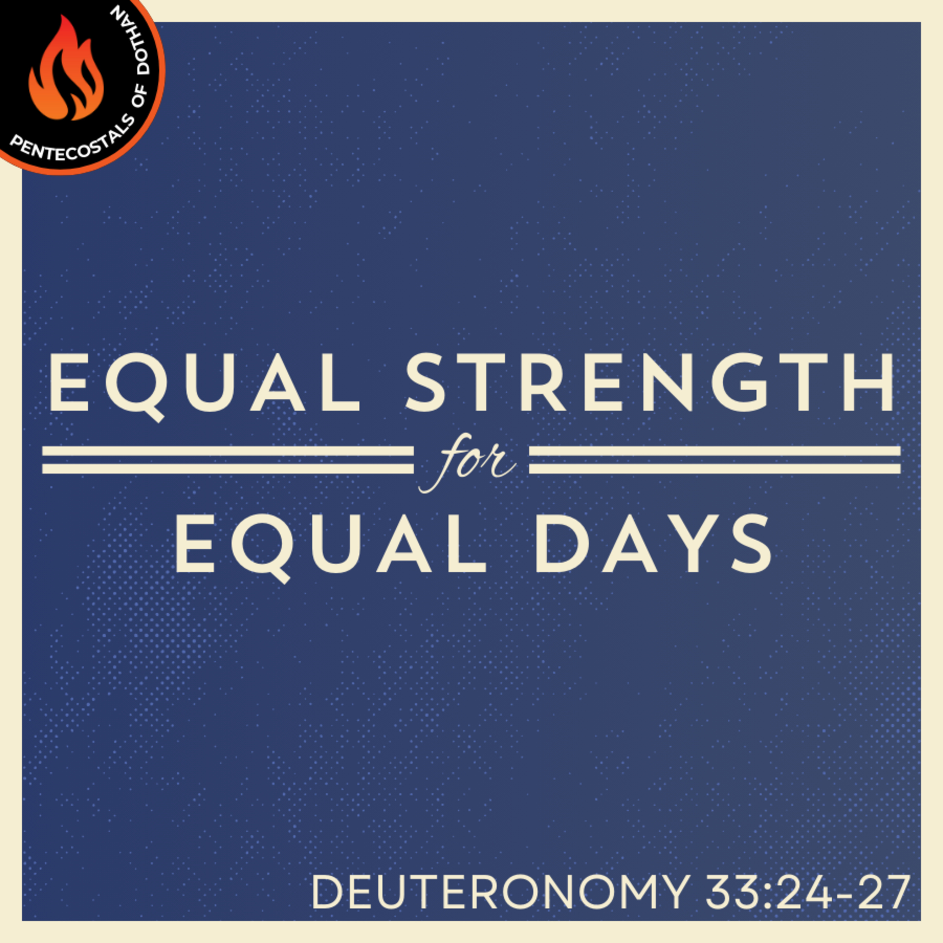 Bro. Philip Harrelson - Equal Strength For Equal Days - 9/1/24