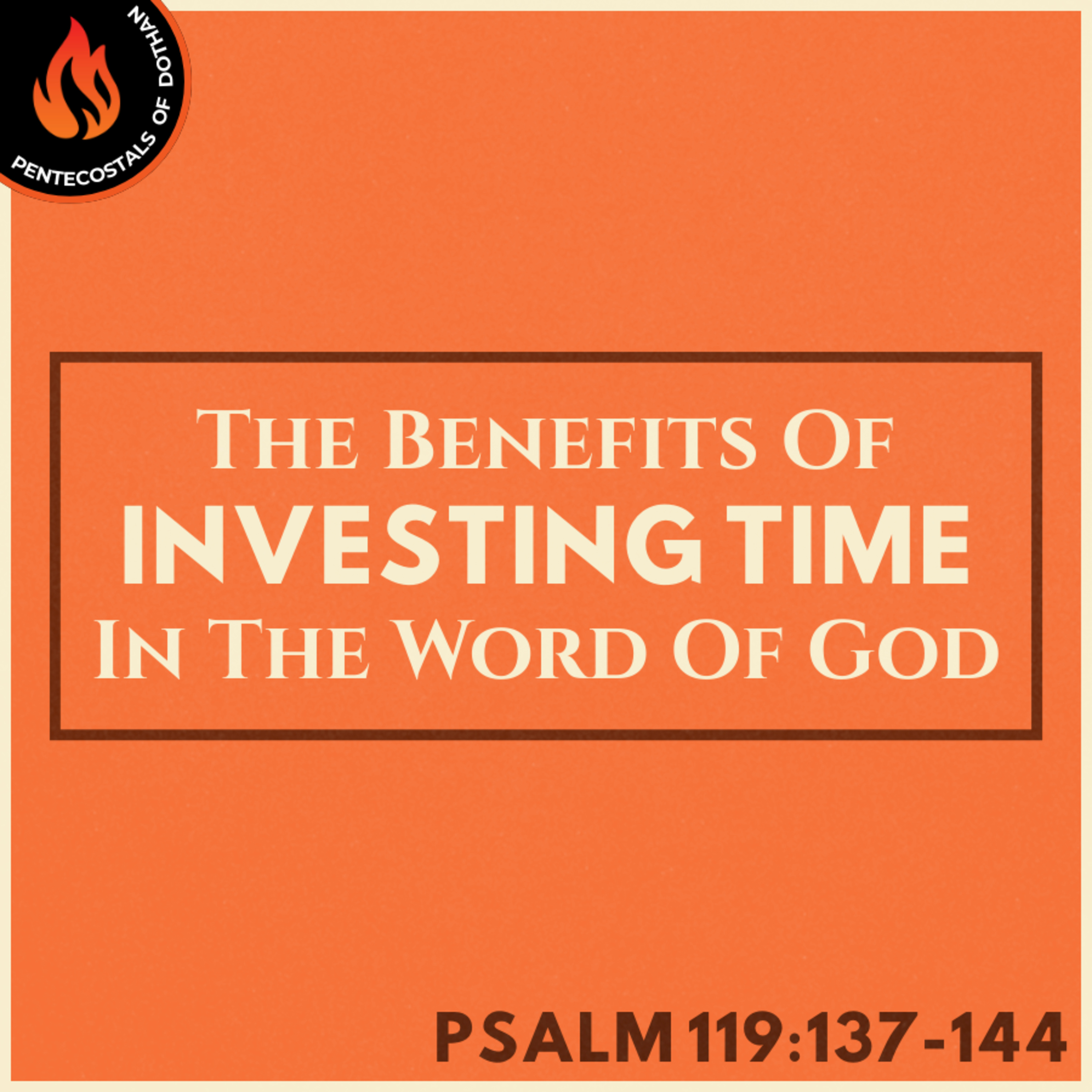 Bro. Philip Harrelson - The Benefits Of Investing Time In The Word Of God - 4/6/25