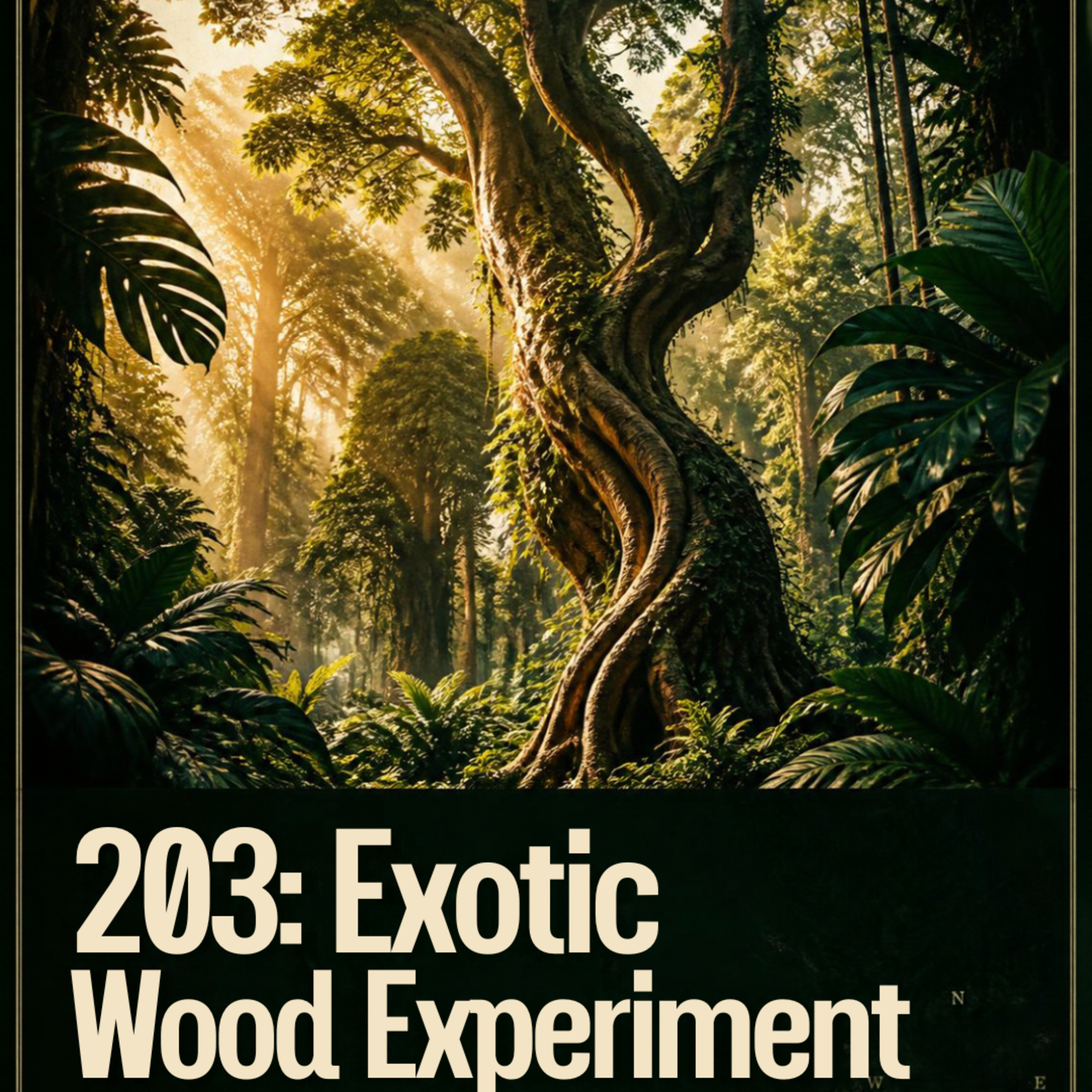 203: Exotic Wood Experiment episode artwork