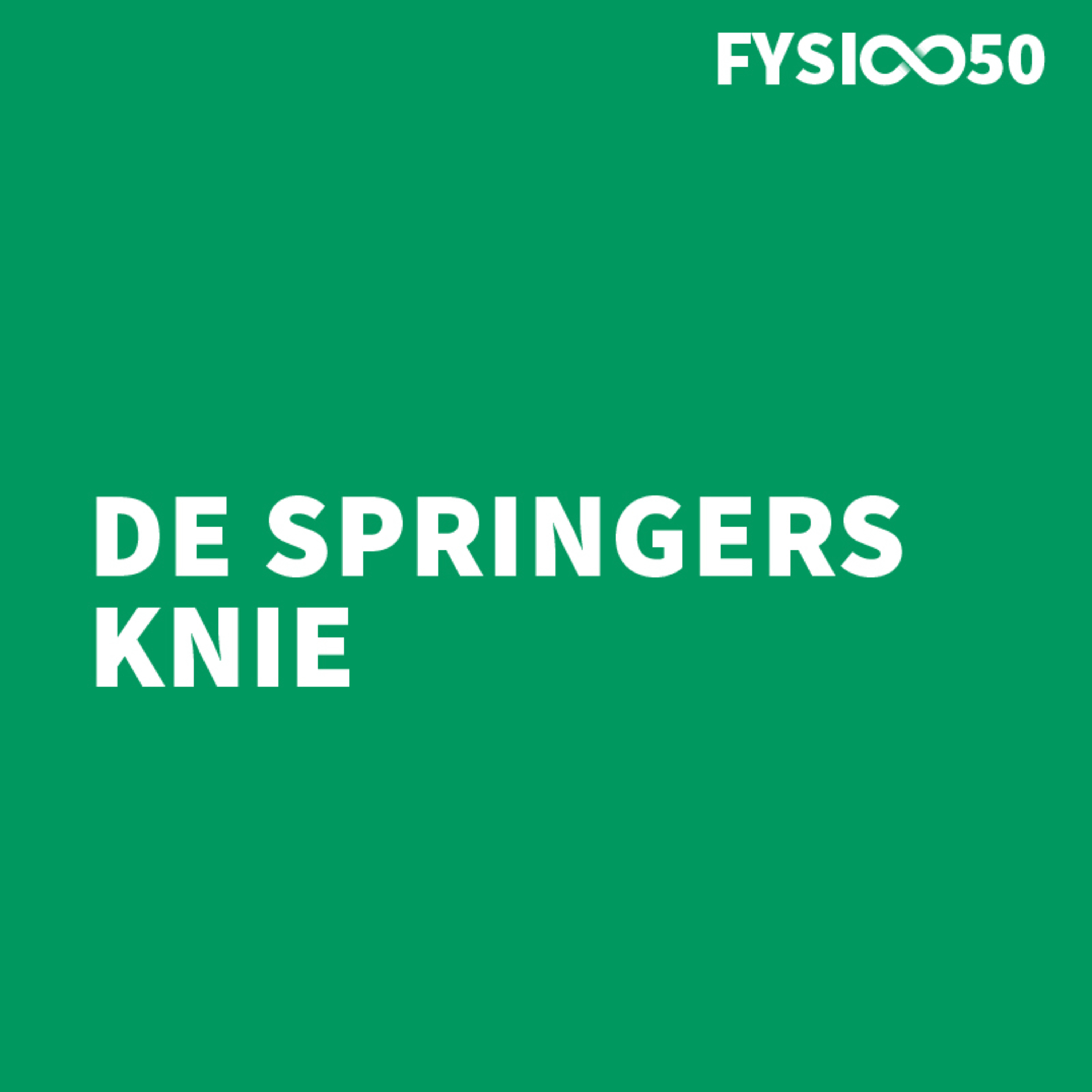 De springers knie of ook wel de Jumpers knee genoemd.