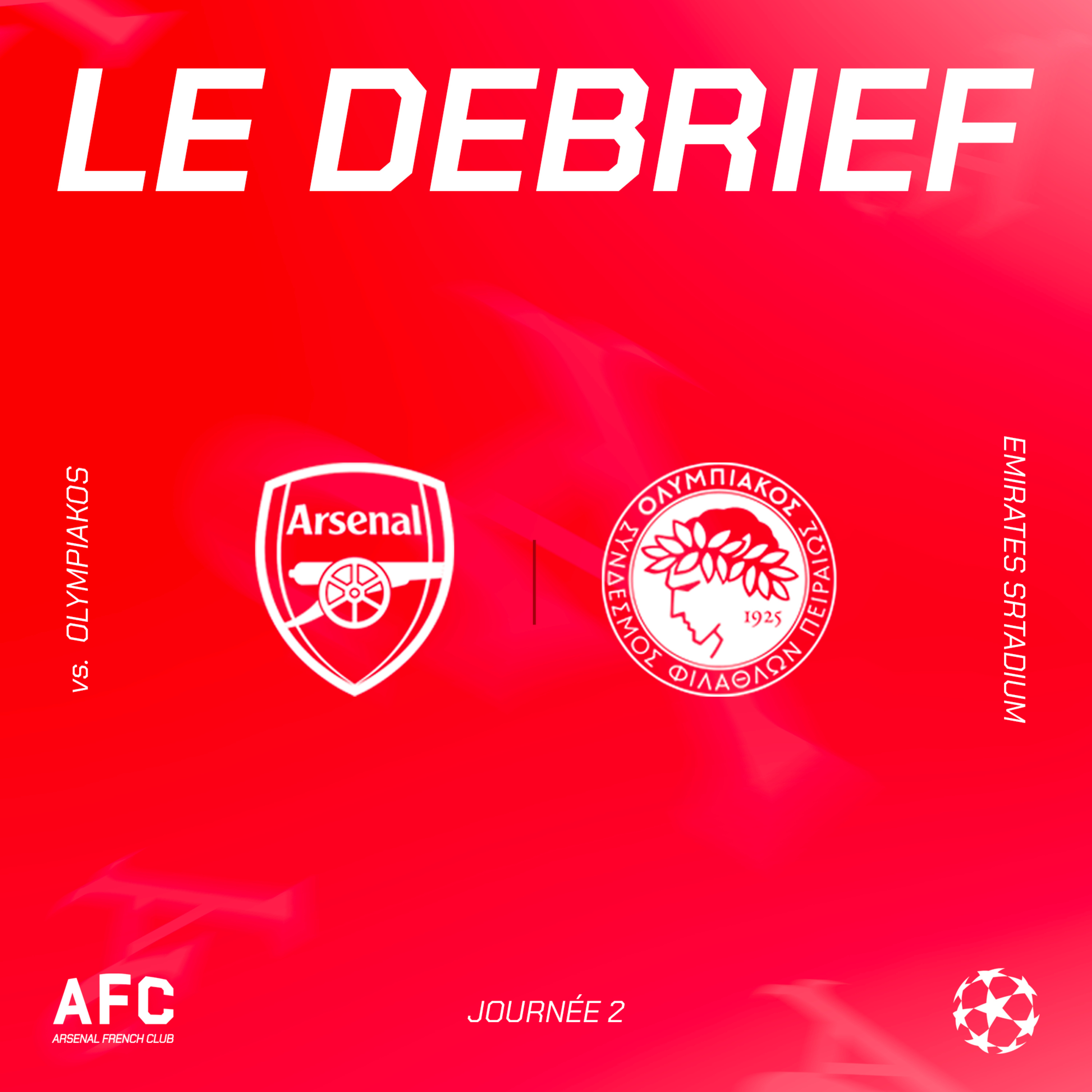 Le débrief : Arsenal vs Olympiakos