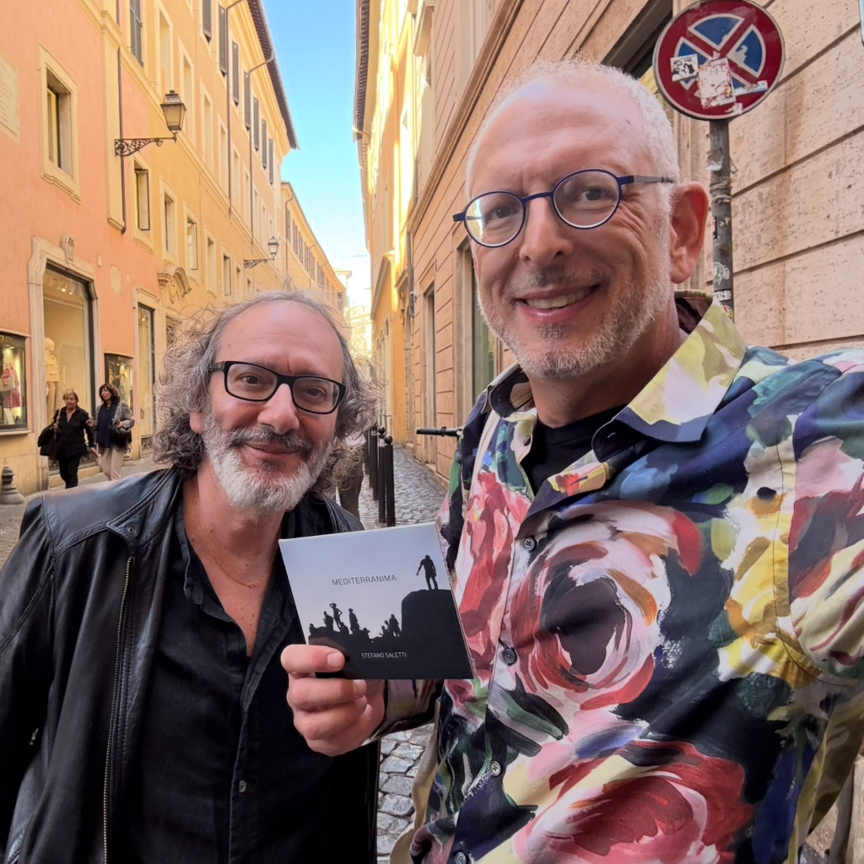 A visit to Rome, Italy to speak with Stefano Saletti about his album, Mediterranima episode artwork