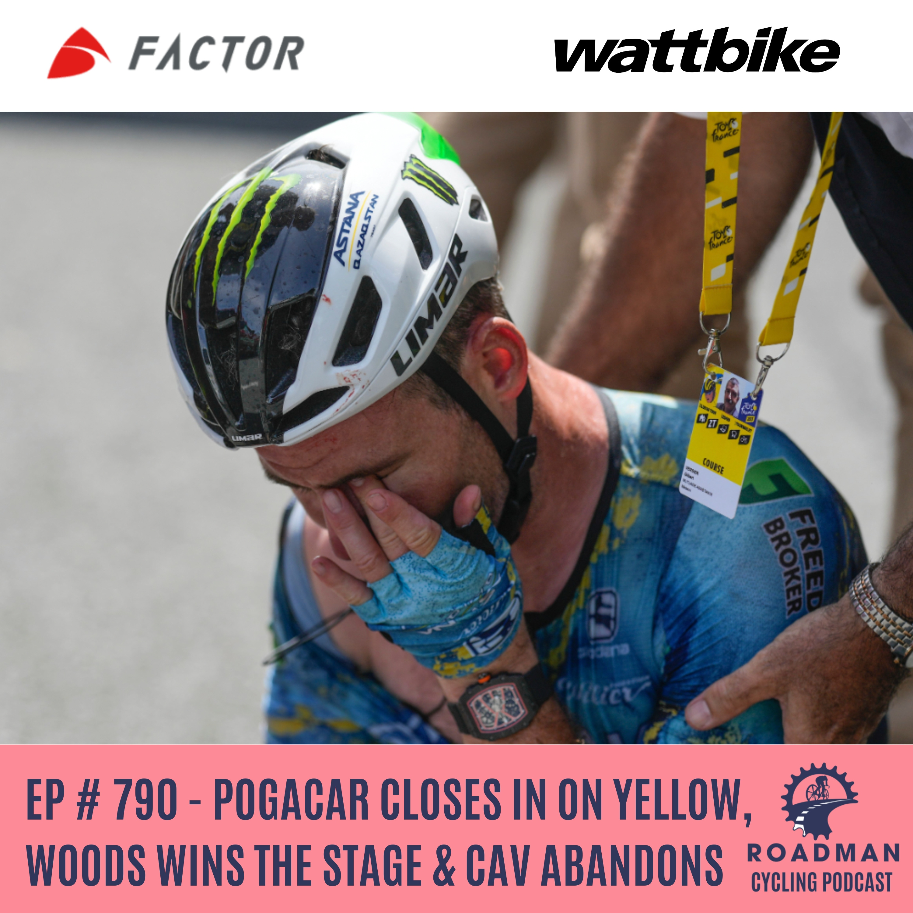 Pogacar Closes In On Yellow, Woods Wins The Stage & Cav Abandons