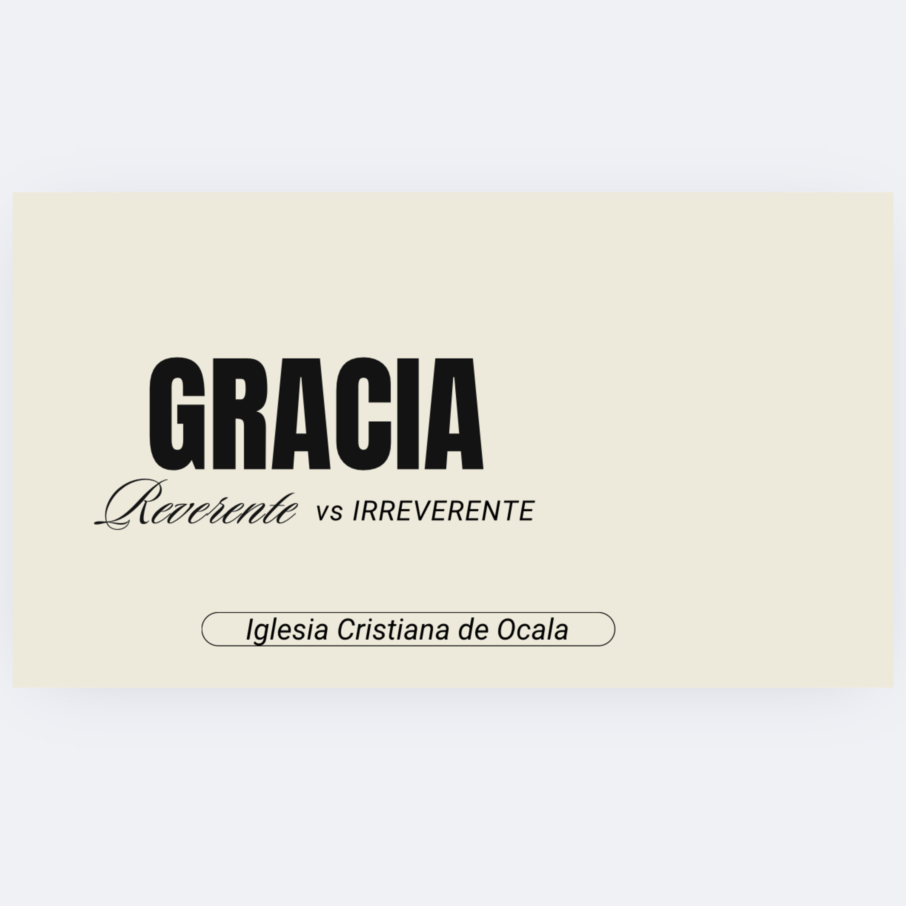 Portada de IGLESIA CRISTIANA DE OCALA