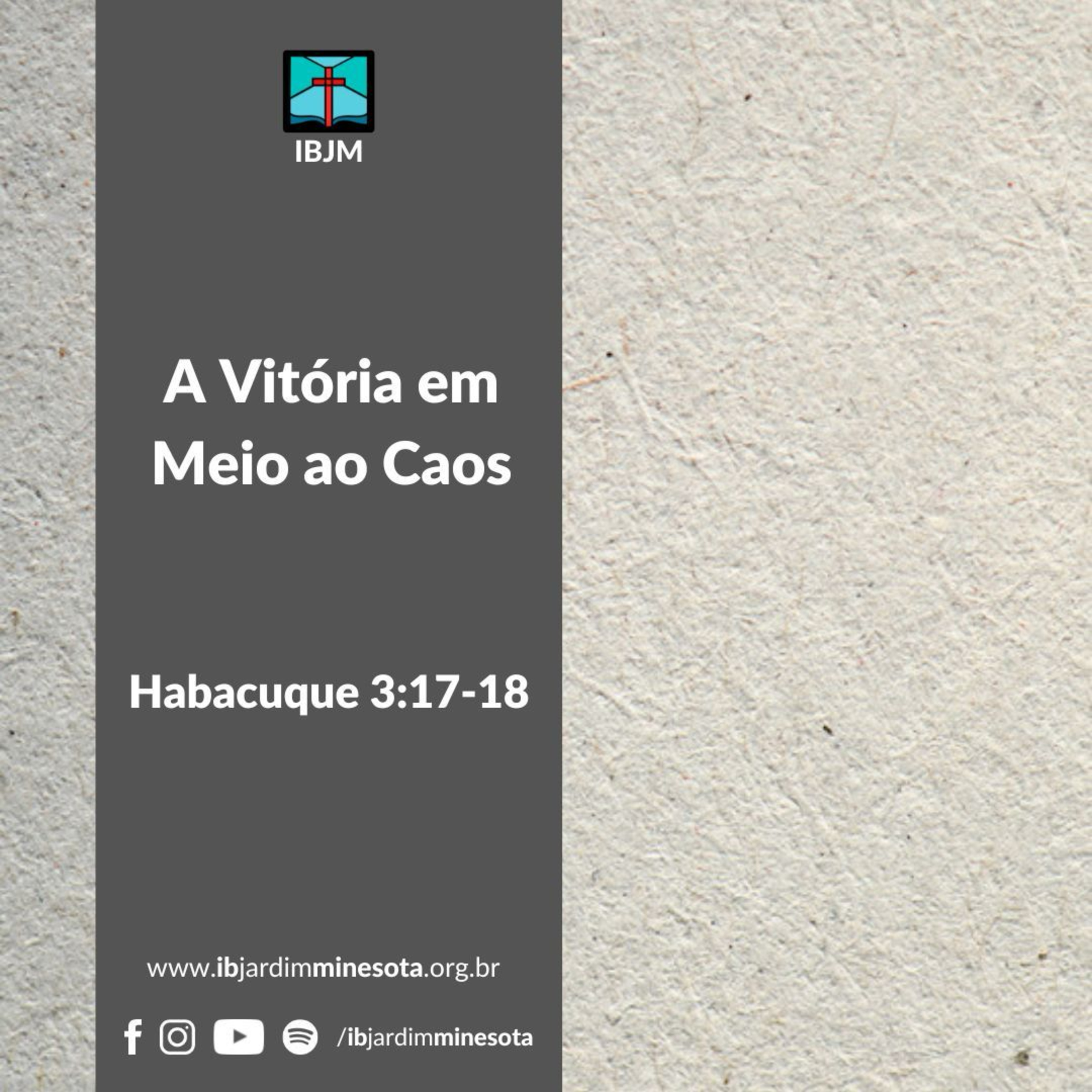 A Vitória em Meio ao Caos (Habacuque 3:17-18) | Joel Santos (14/01/2024) episode artwork