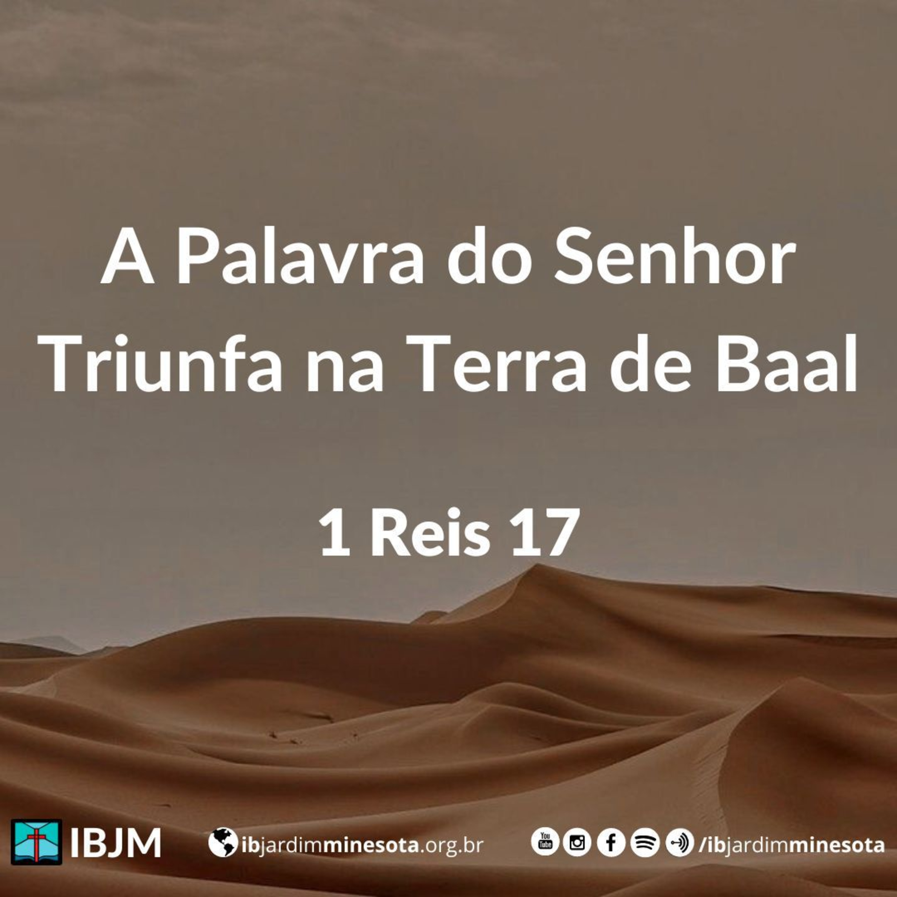 A Palavra do Senhor Triunfa na Terra de Baal (1 Reis 17) | Caio Issa (30/06/2024) episode artwork
